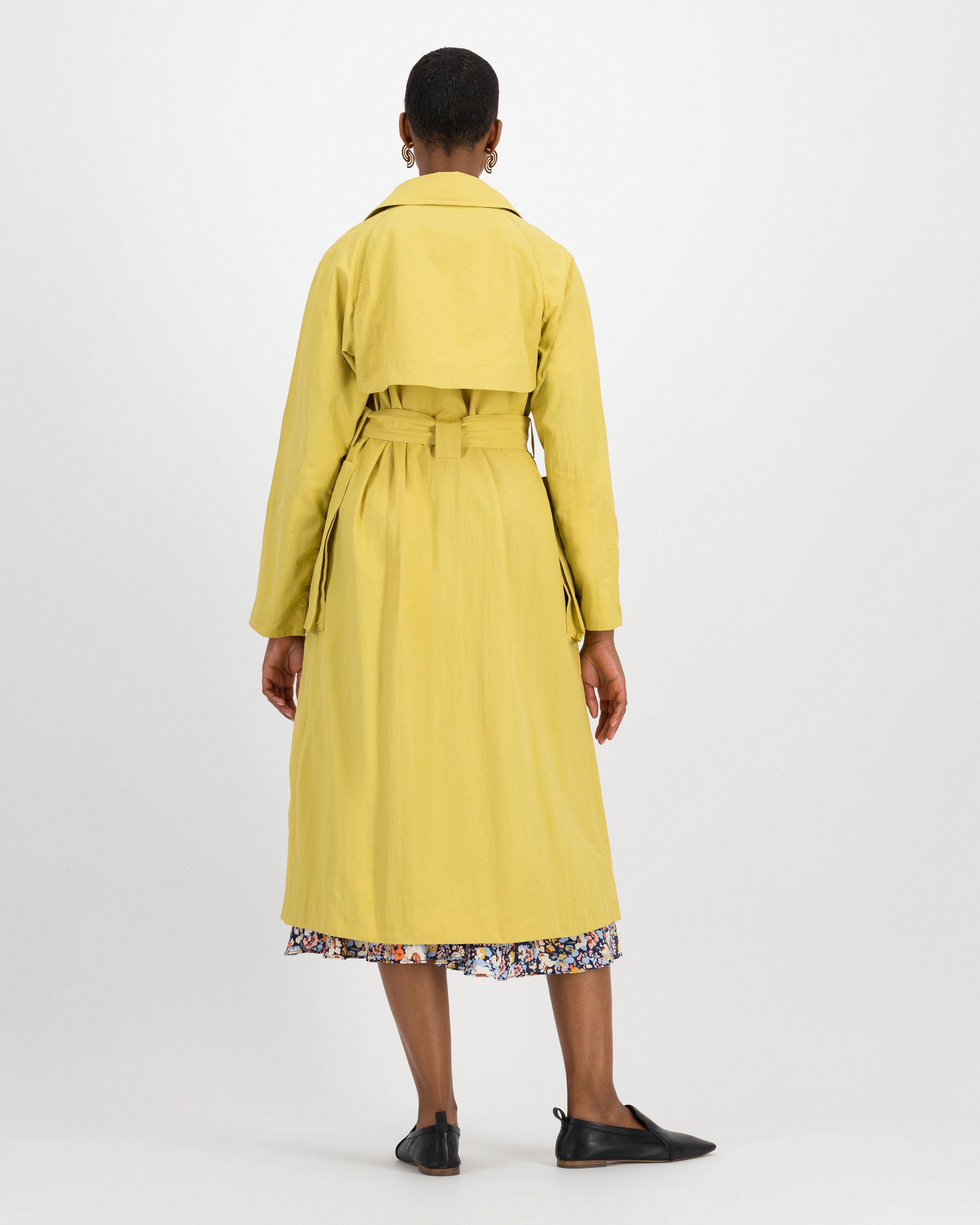 Poetry Tony Trench Coat -  yellow