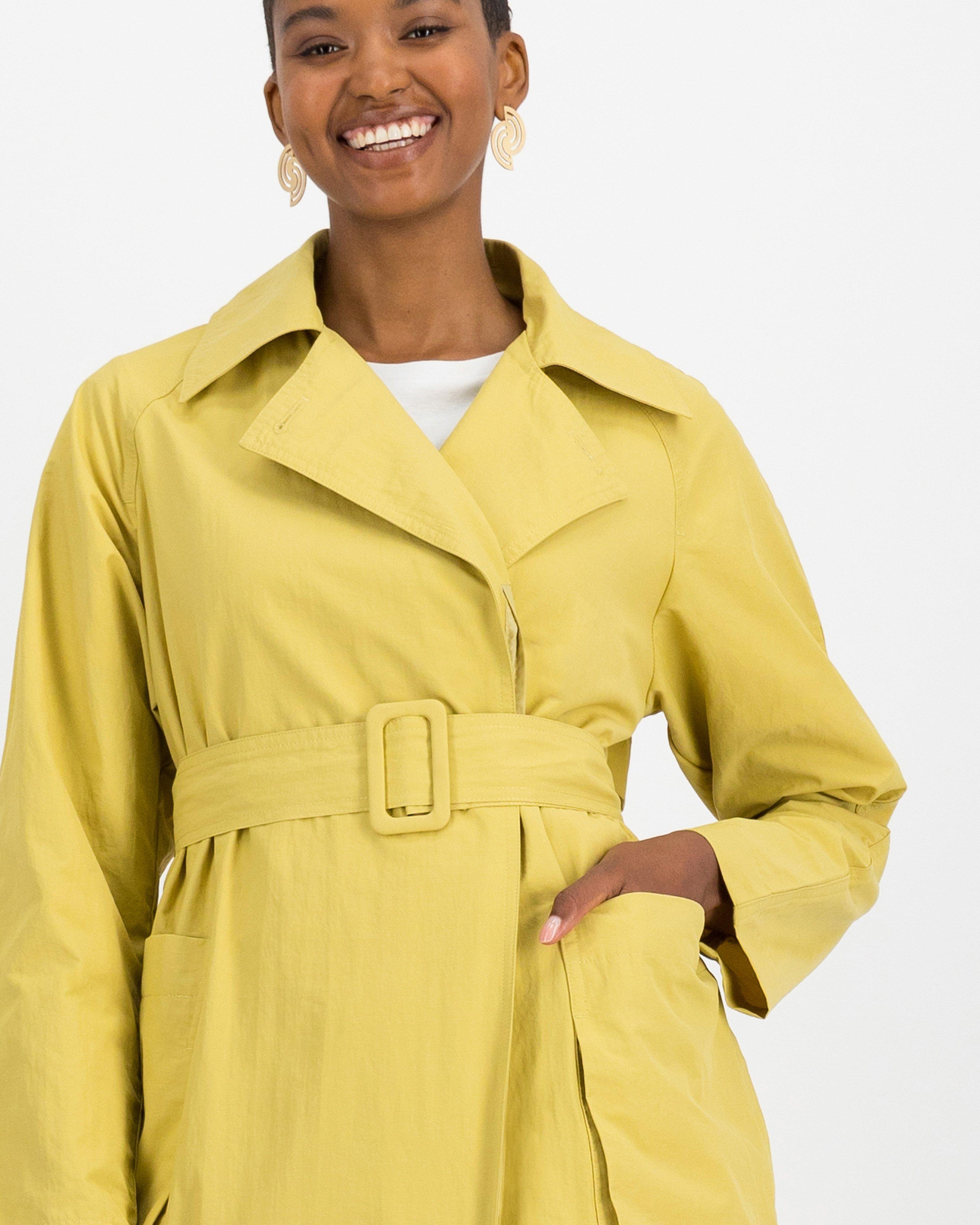 Poetry Tony Trench Coat -  yellow