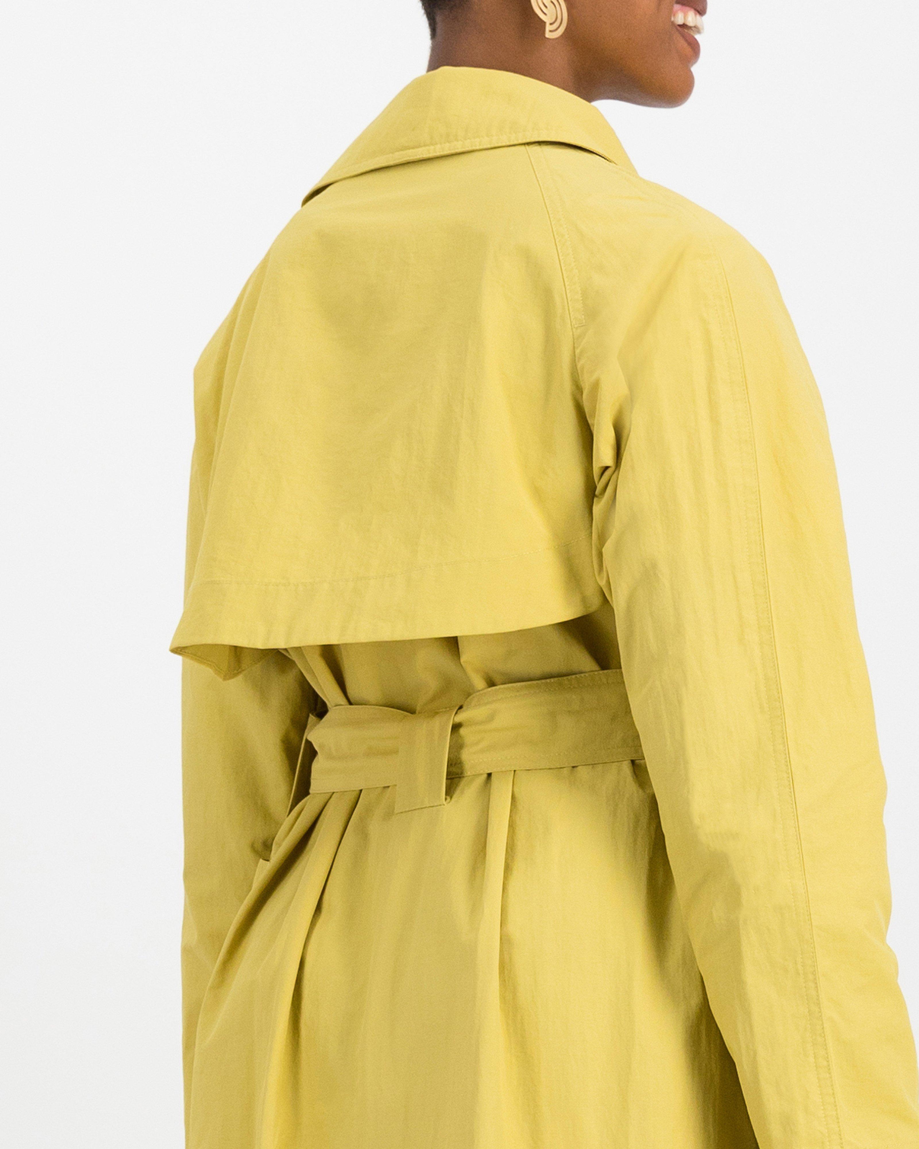 Poetry Tony Trench Coat -  yellow