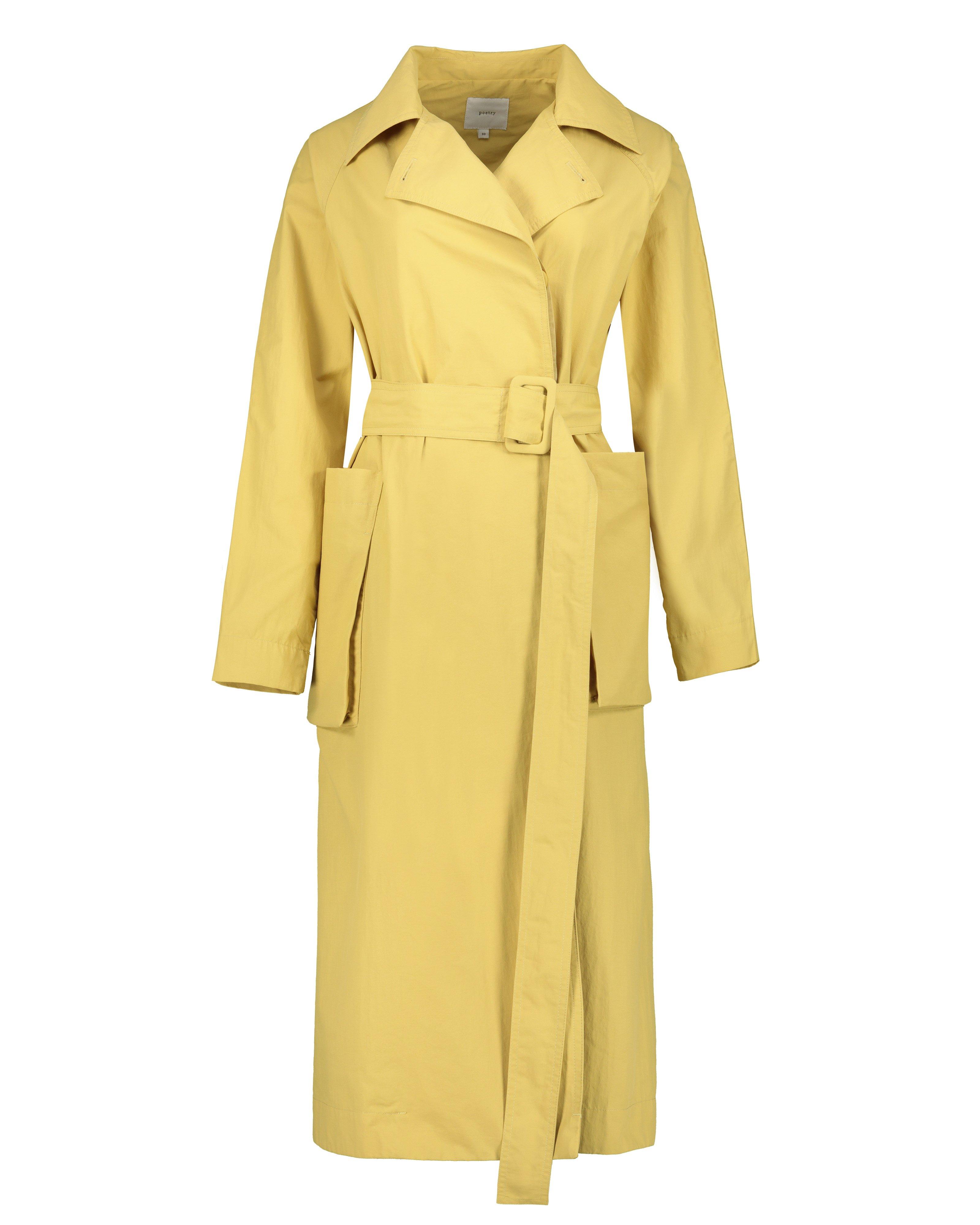 Poetry Tony Trench Coat -  yellow