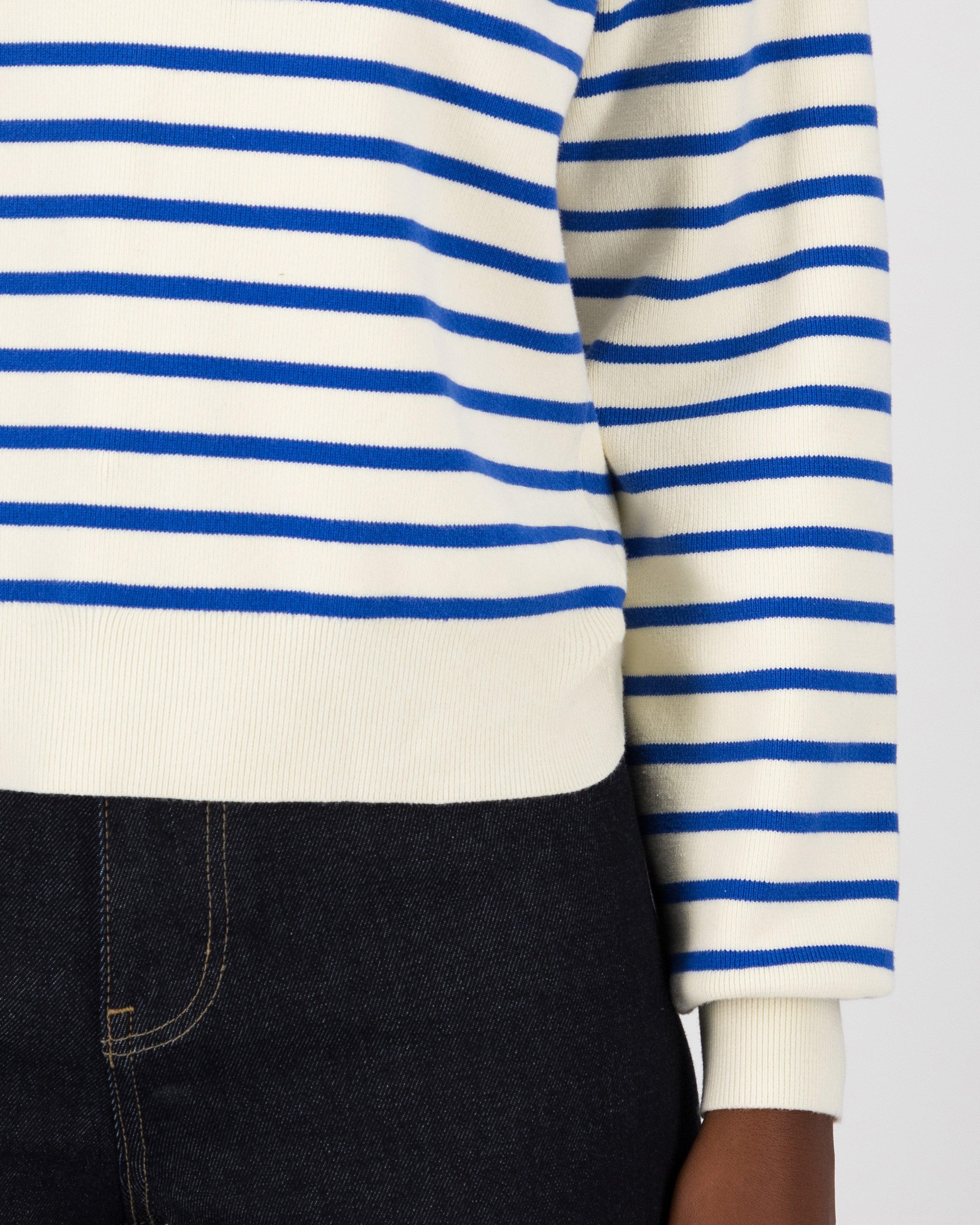 Poetry Lillian Stripe Jumper -  cobalt