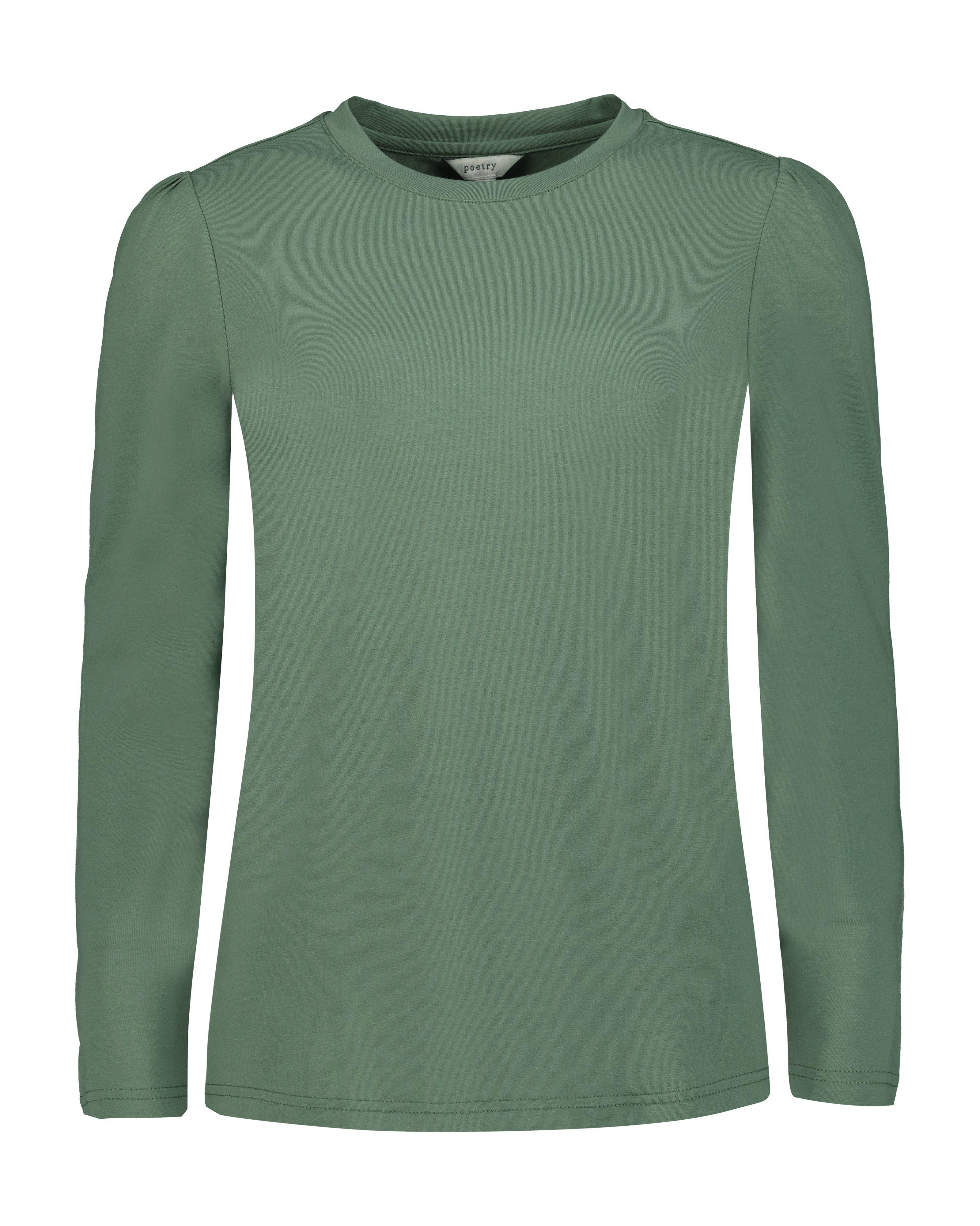 Thelma Puff Sleeve Top -  green