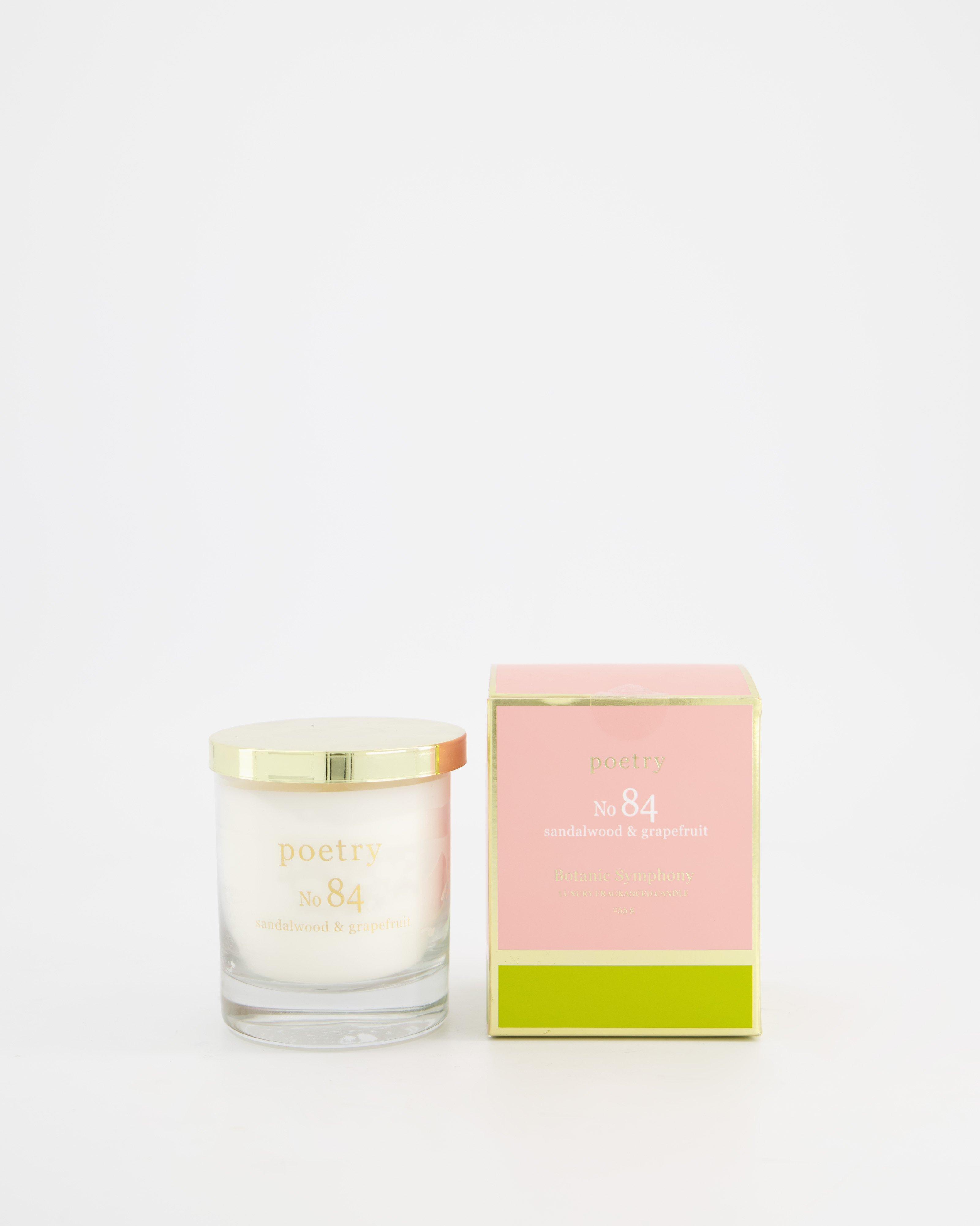 Sandalwood and Grapefruit  Candle -  pink