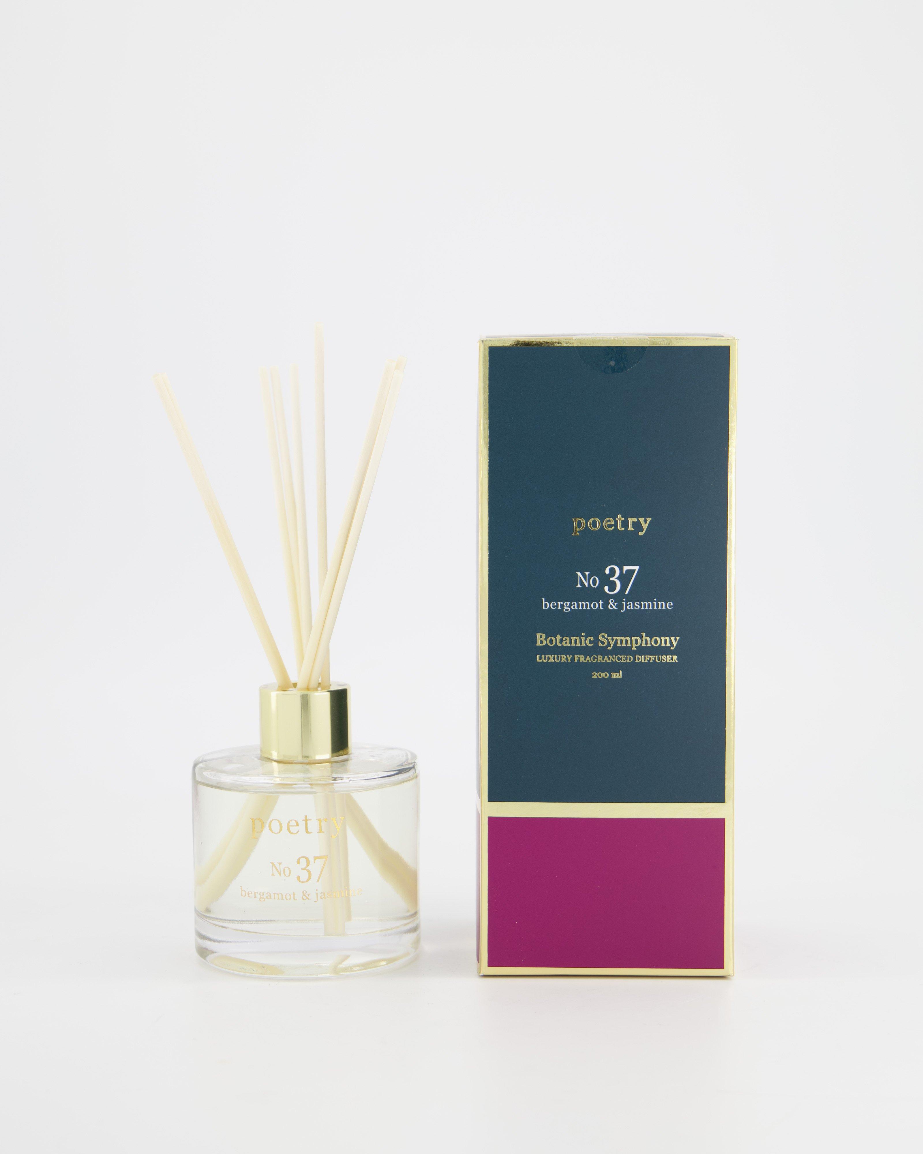 Bergamot & Jasmine Premium Fragranced Diffuser (200ml) -  darkgreen