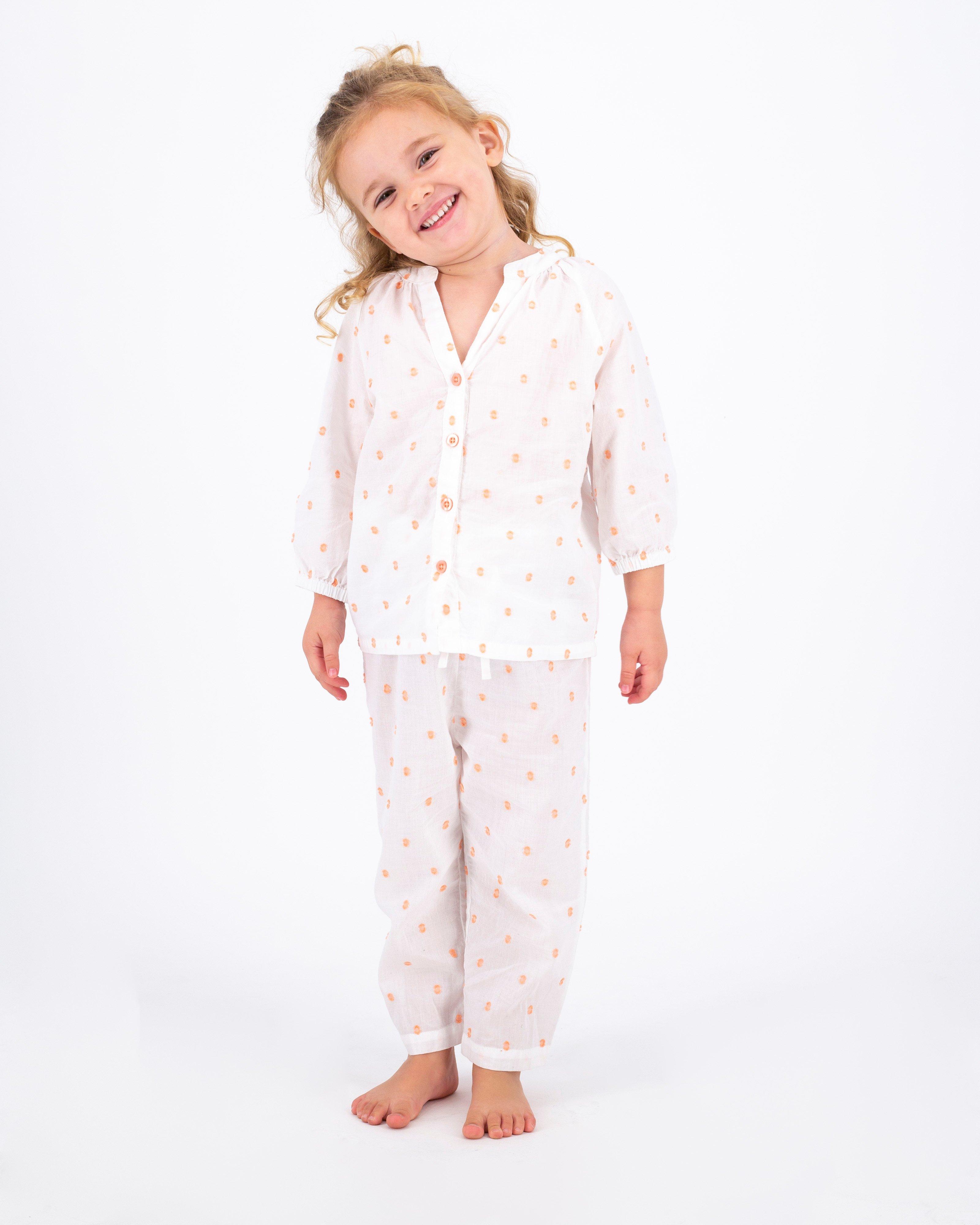 Sienna Kids Pj Set -  white