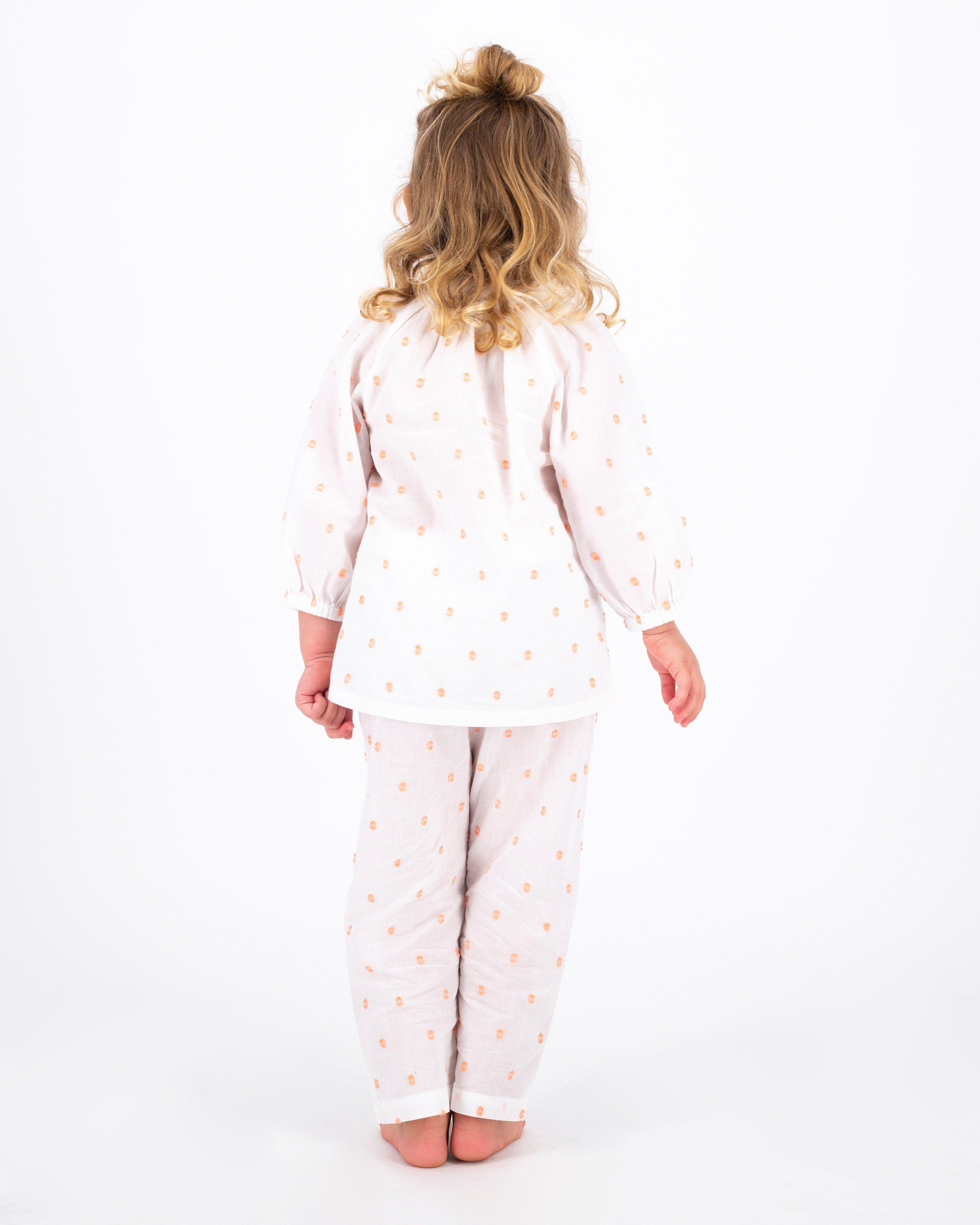 Sienna Kids Pj Set -  white