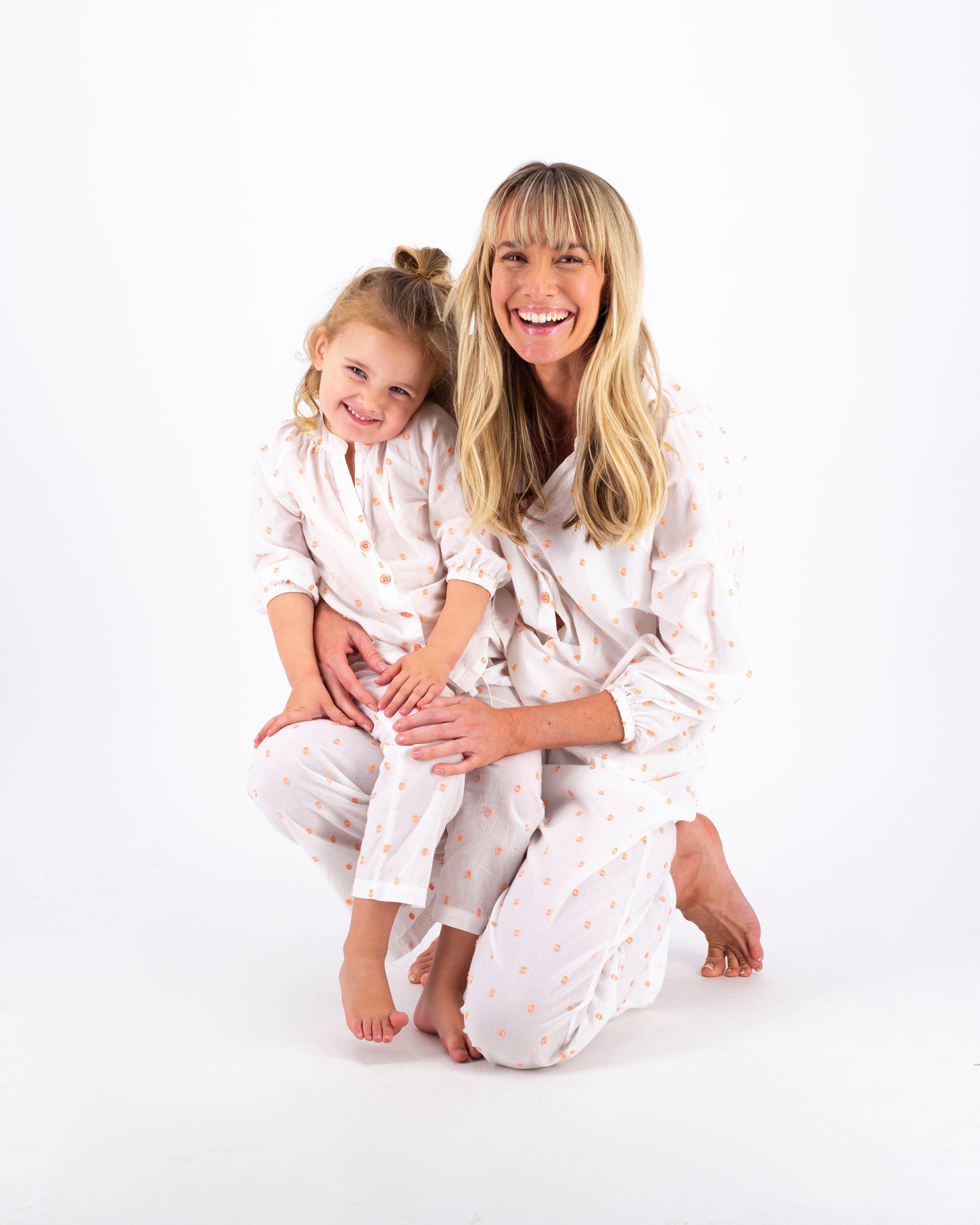 Sienna Kids Pj Set -  white