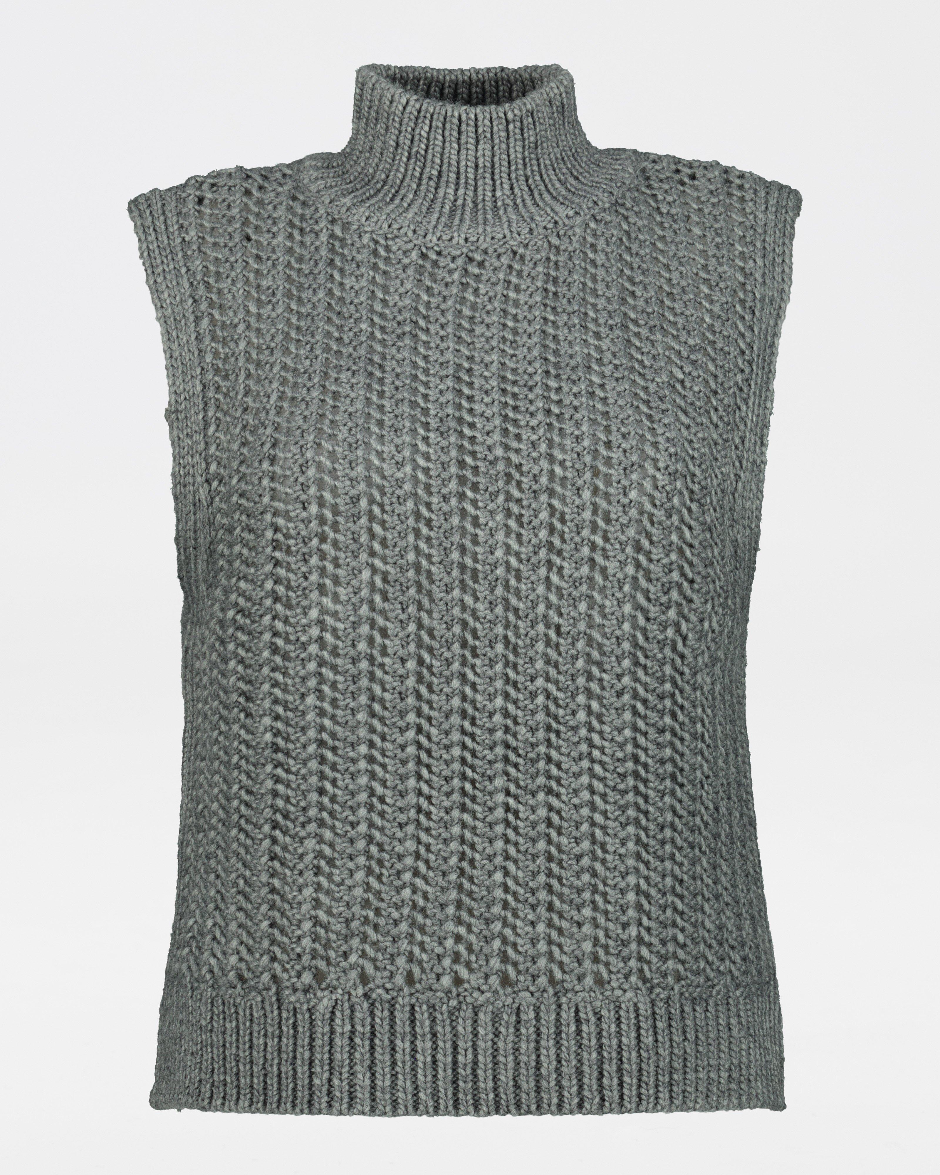 Poetry Skylar Sleeveless Pullover -  grey