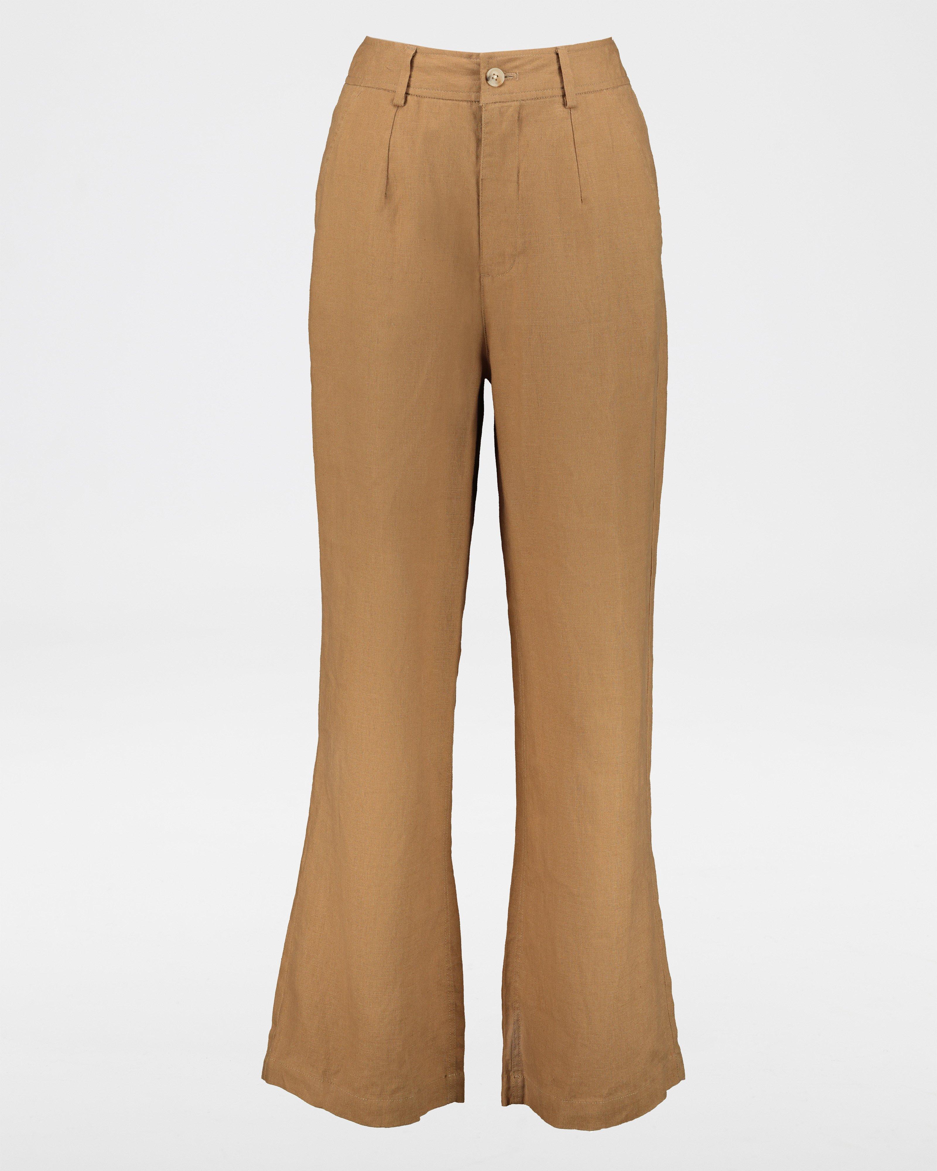 Jackey Linen Pants -  tan