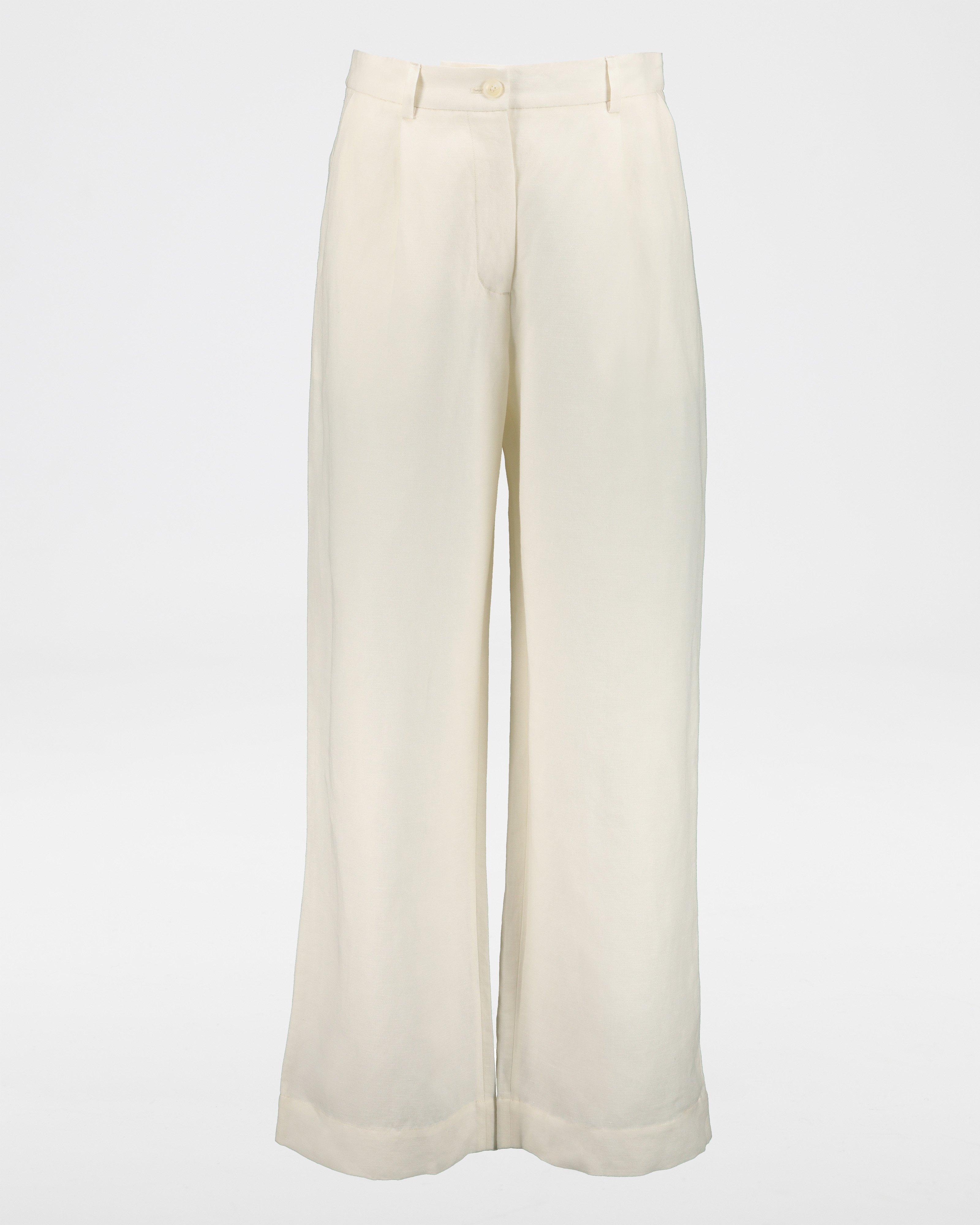 Addey Linen Pant -  milk