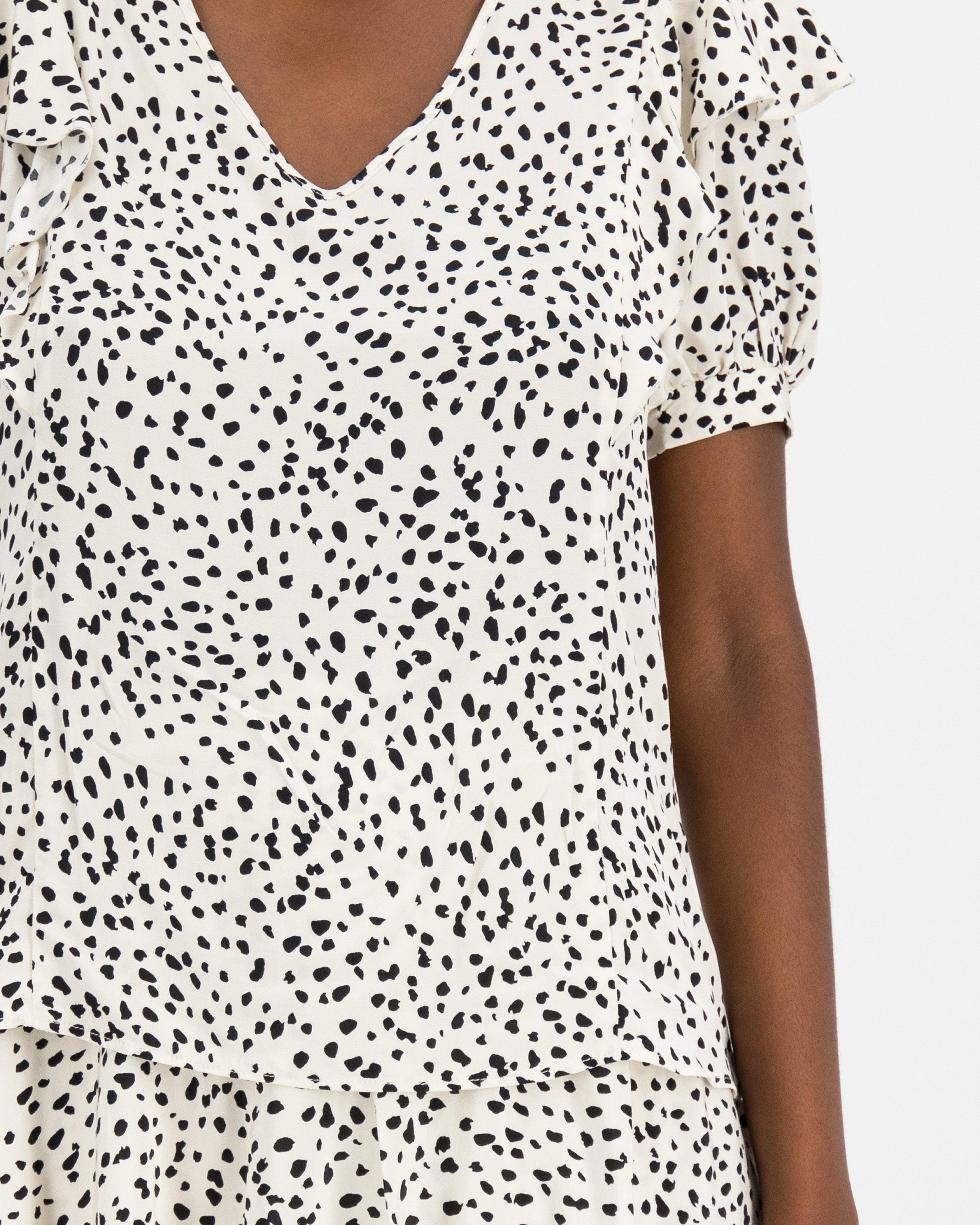 Dalene Dot Blouse -  milk