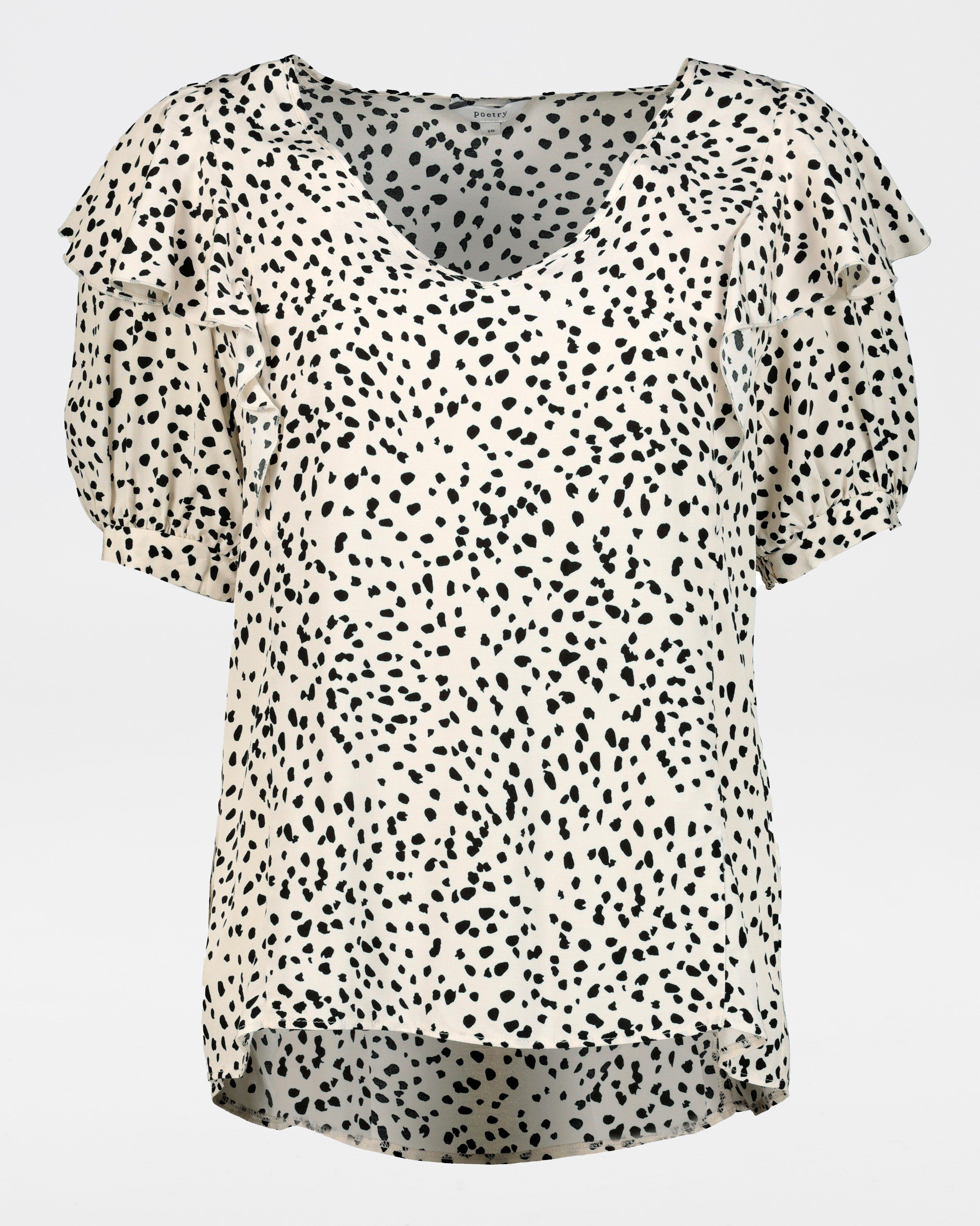 Dalene Dot Blouse -  milk