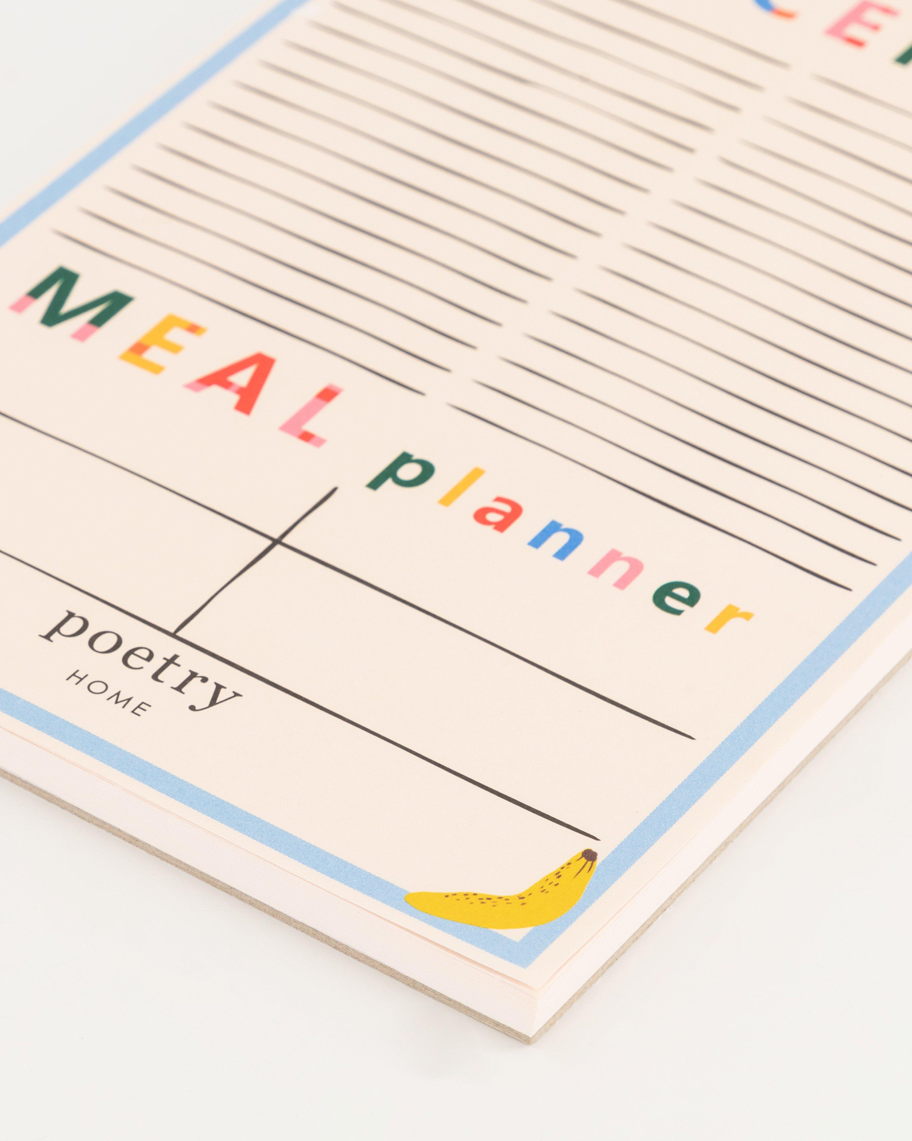 Meal Planner w Magnet -  assorted