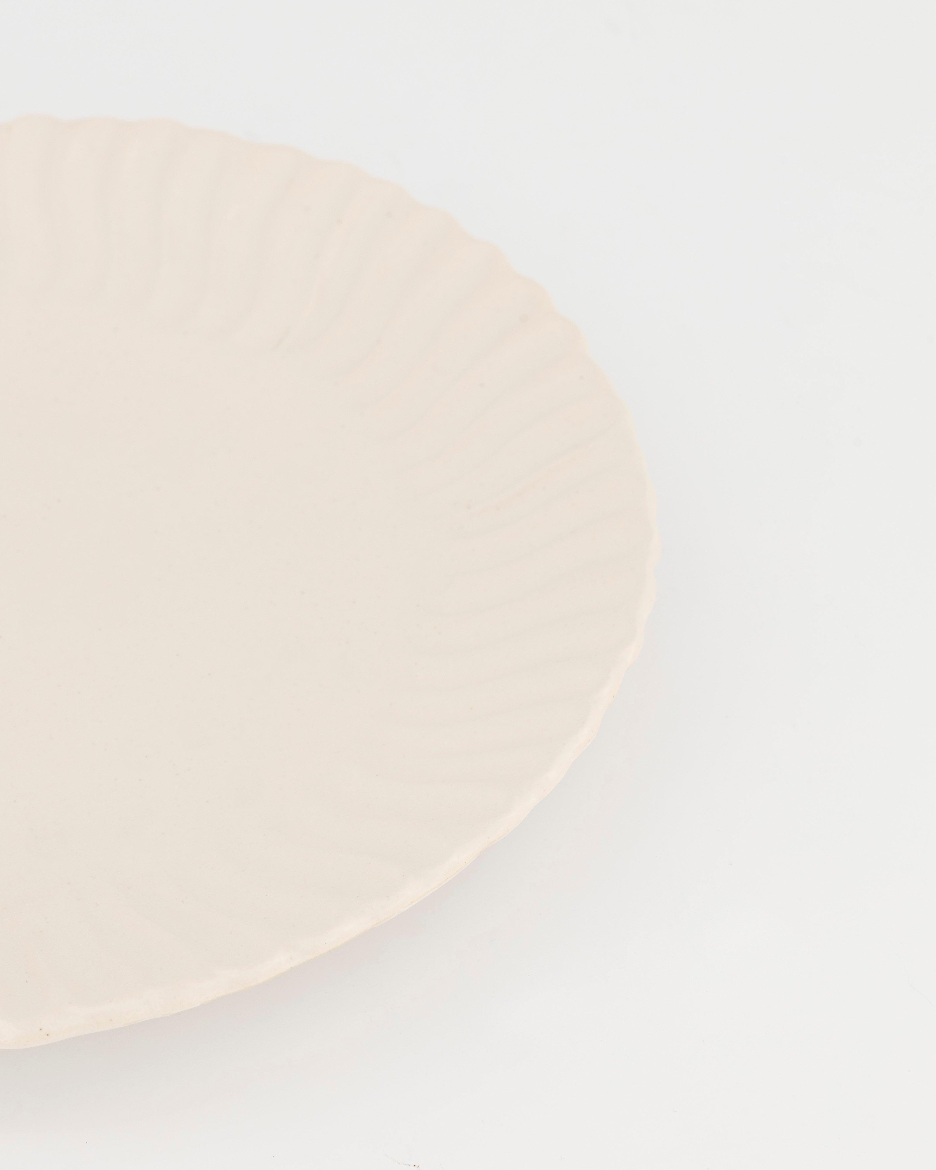 Swirl Side Plate -  cream