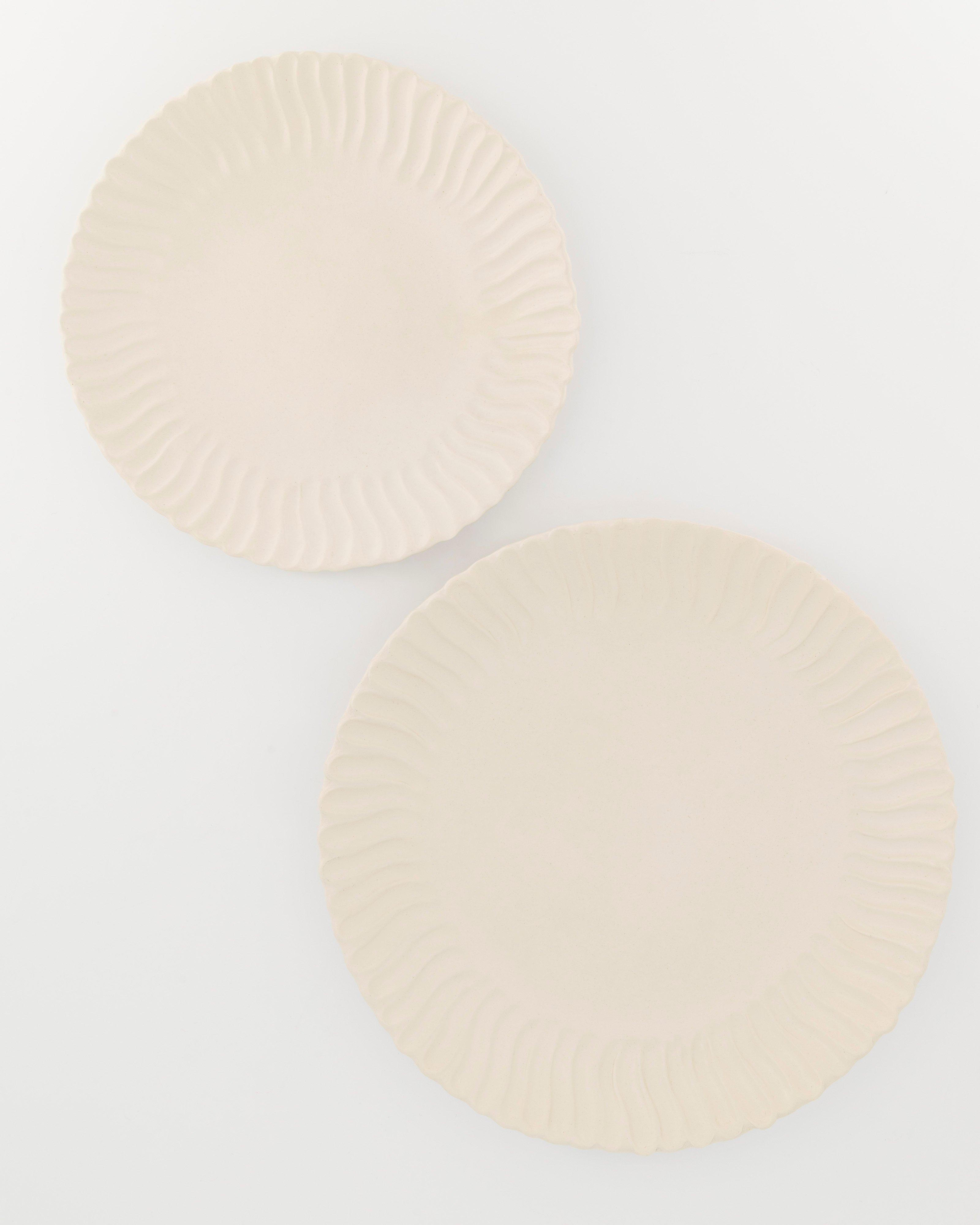 Swirl Side Plate -  cream