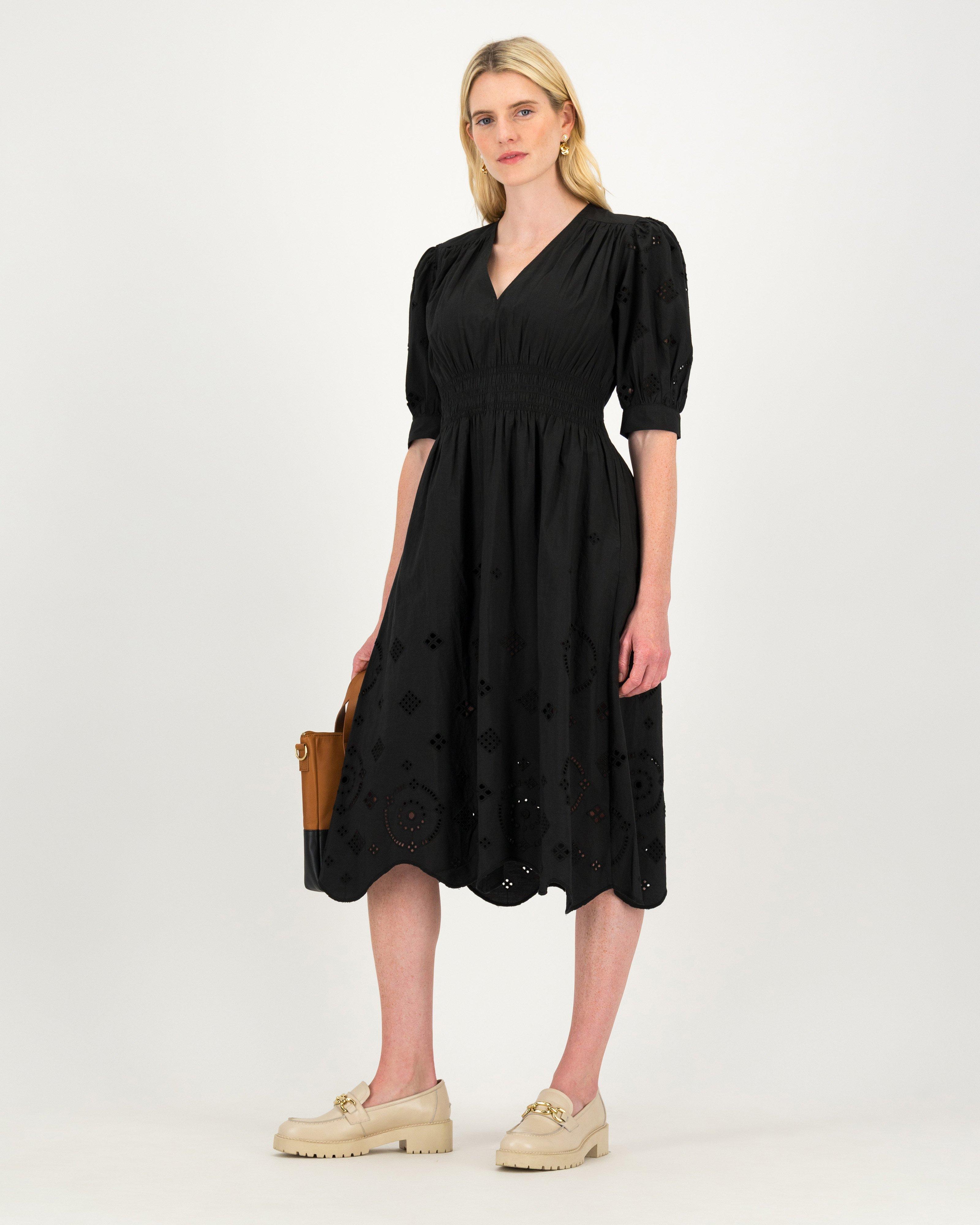 Poetry Mya Anglaise Dress -  black