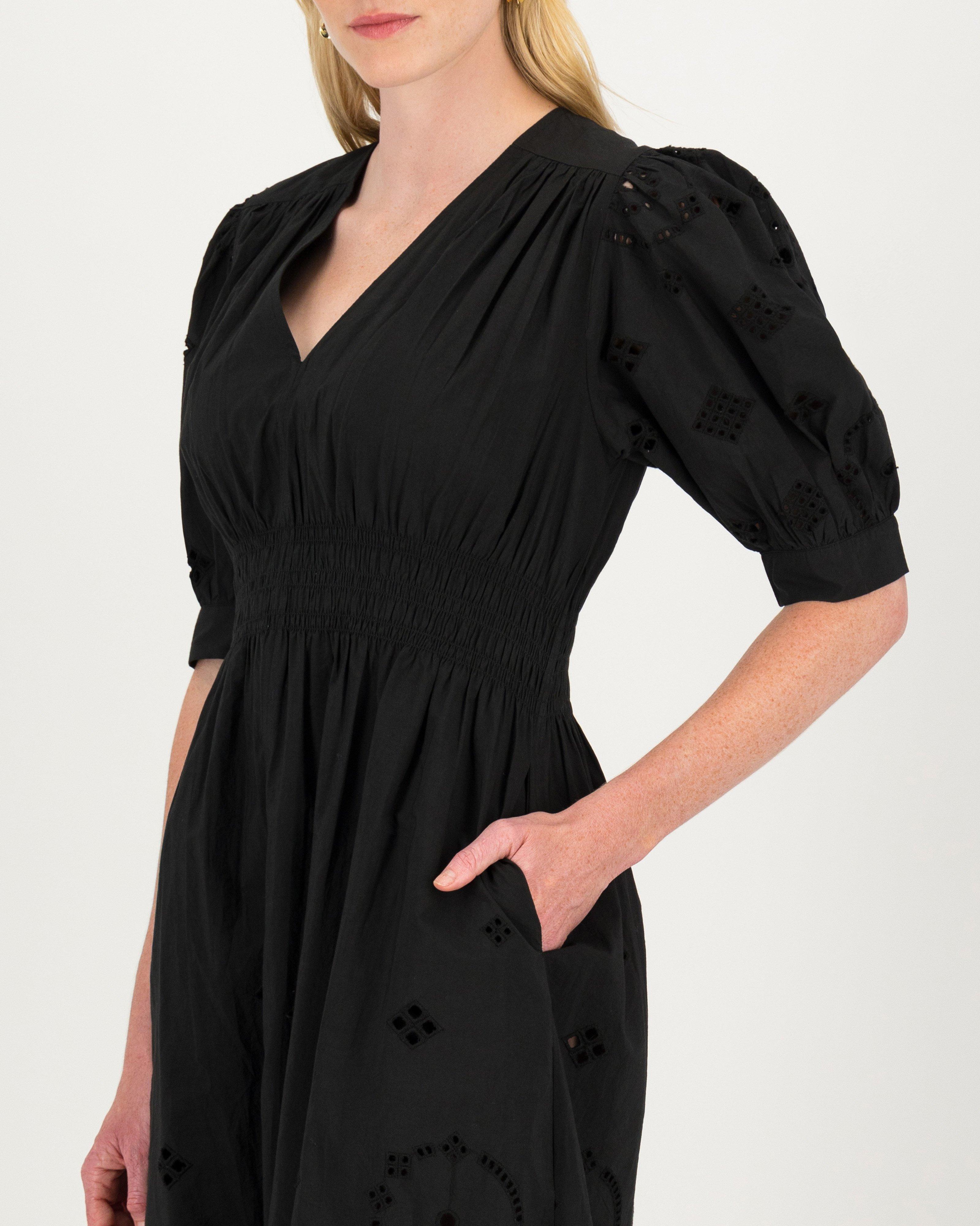 Poetry Mya Anglaise Dress -  black