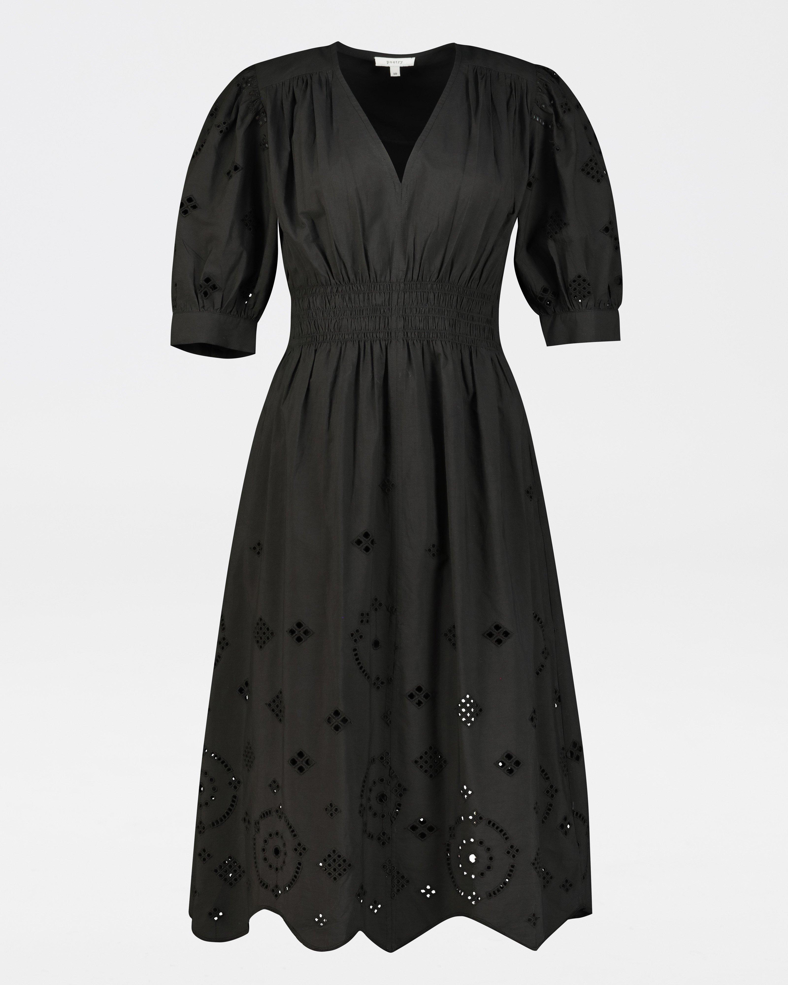 Poetry Mya Anglaise Dress -  black