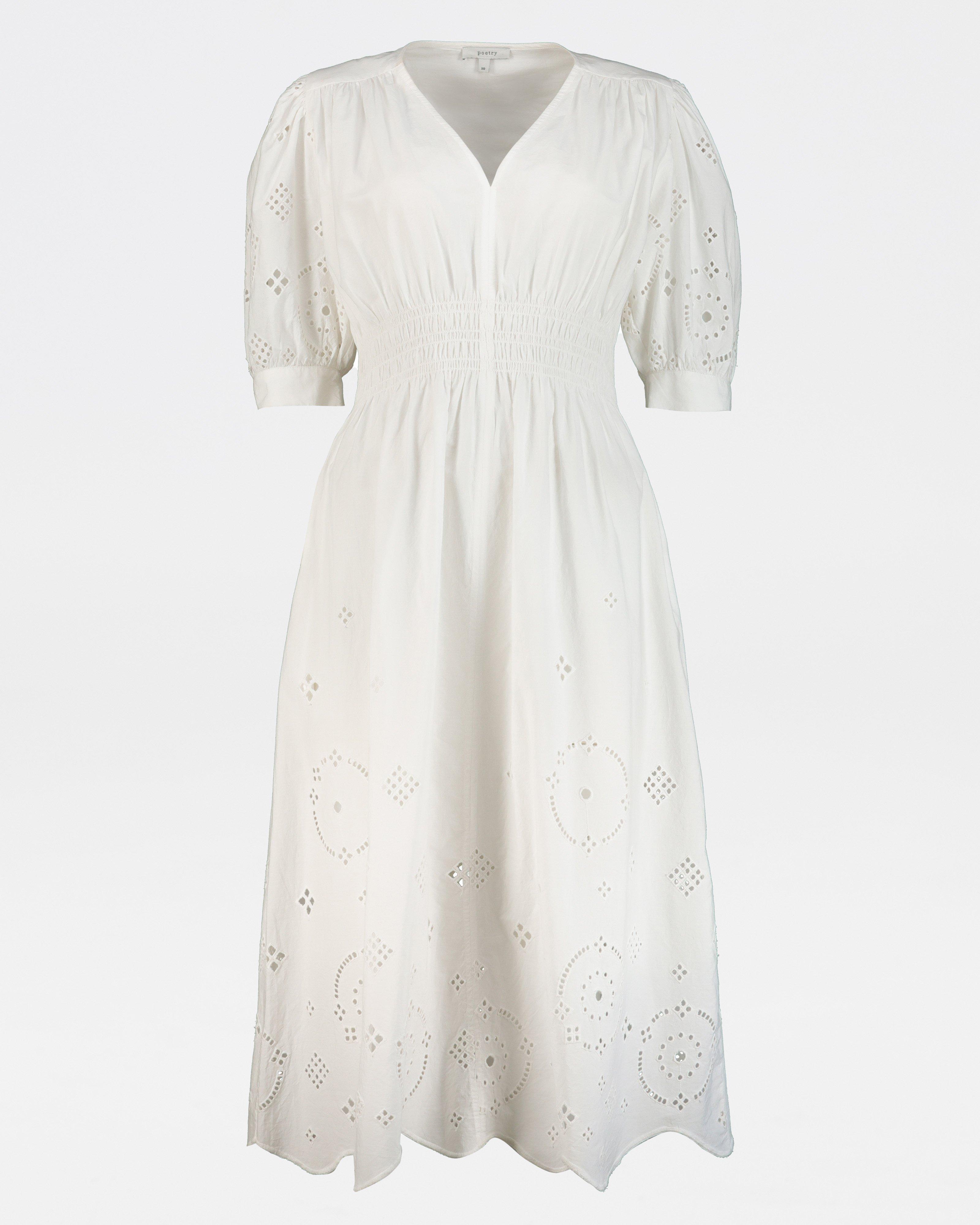 Poetry Mya Anglaise Dress -  white