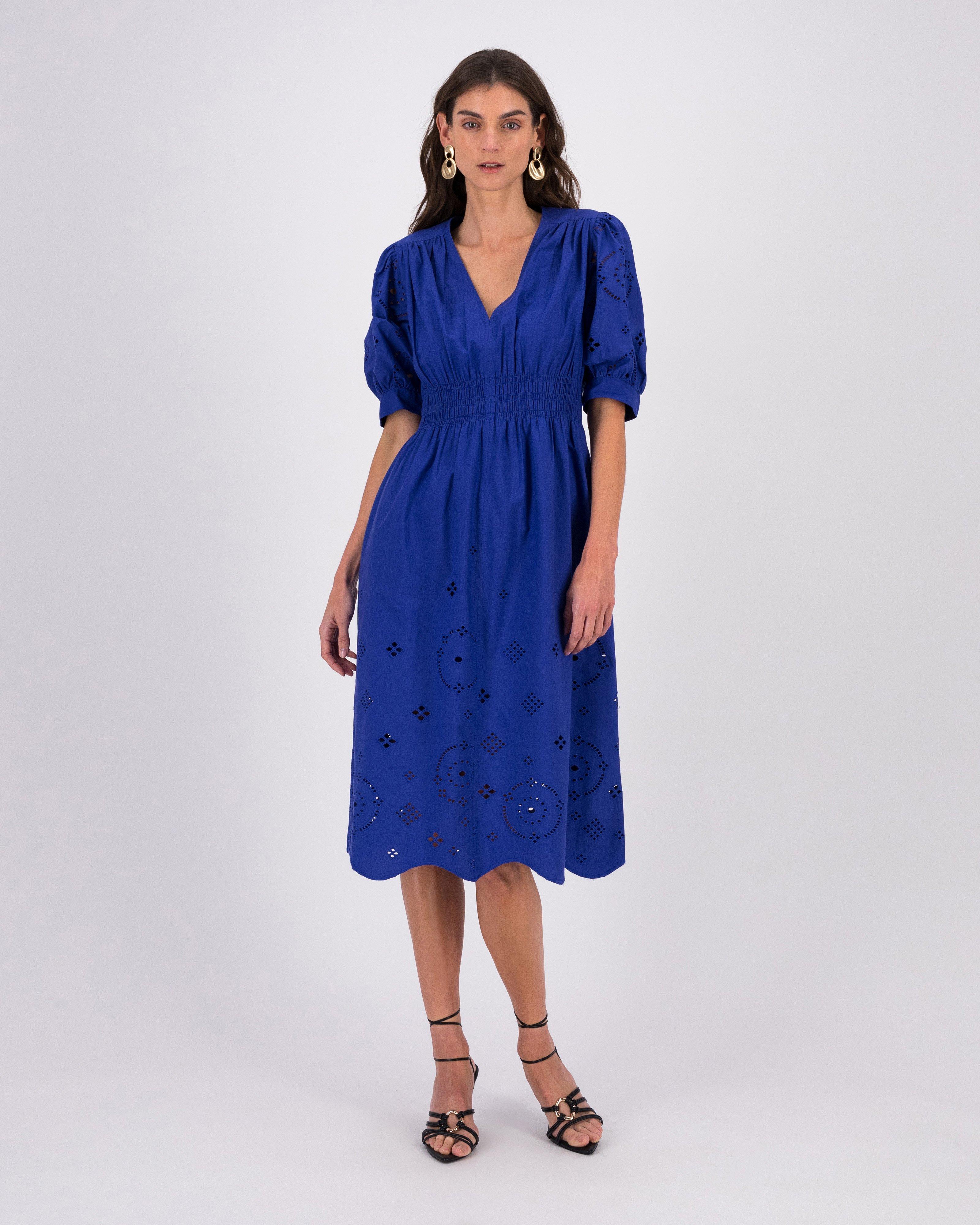 Poetry Mya Anglaise Dress -  blue