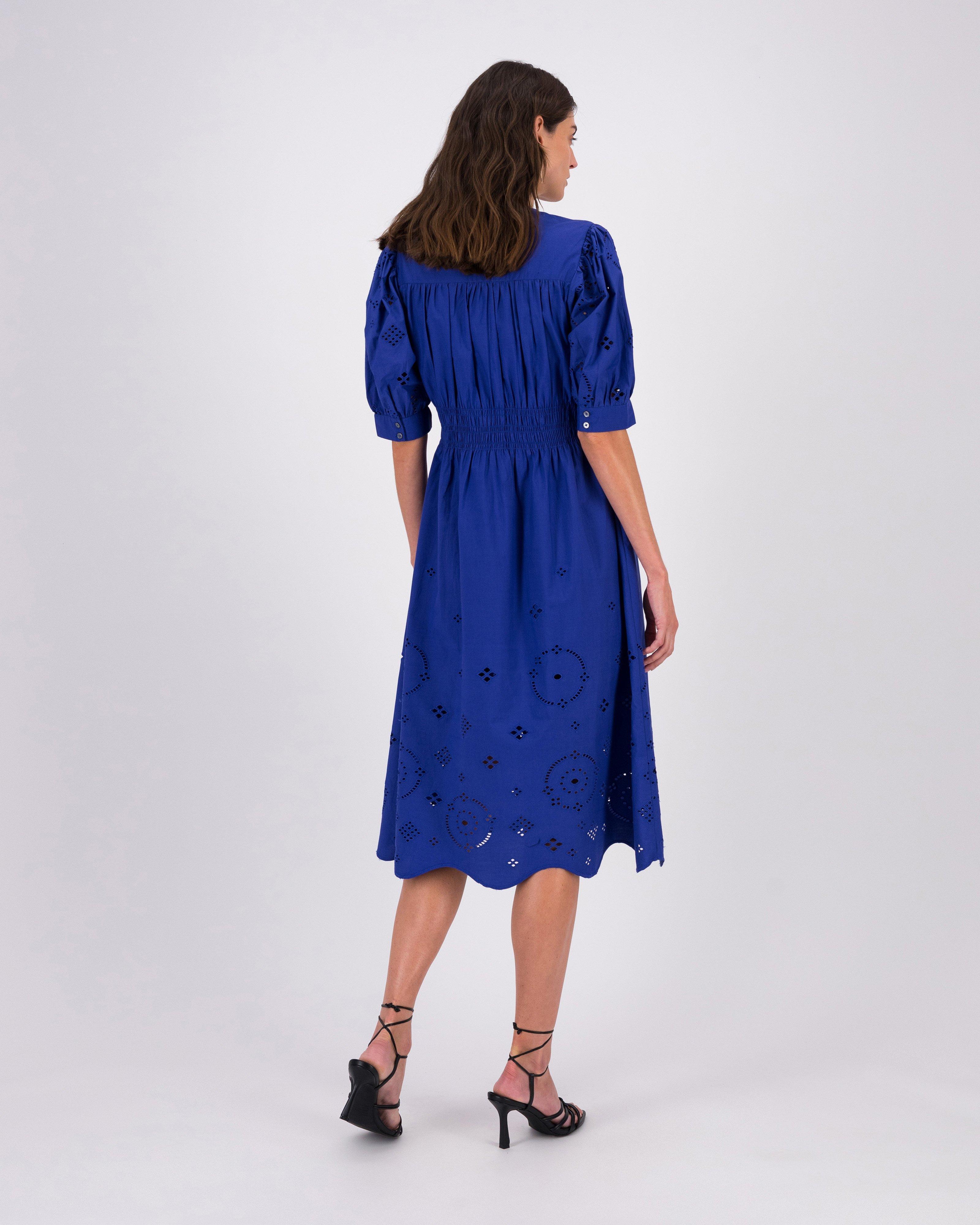 Poetry Mya Anglaise Dress -  blue