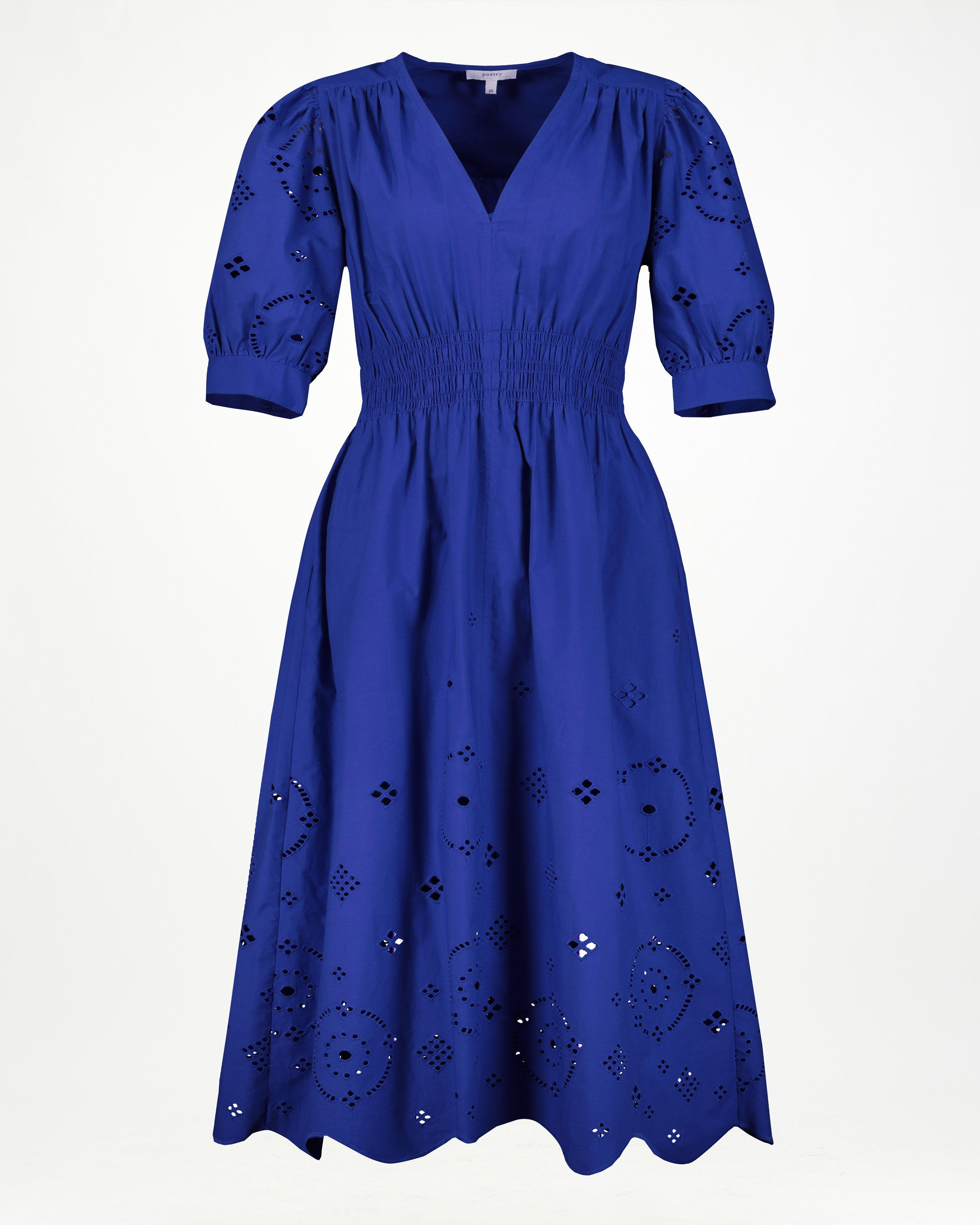 Poetry Mya Anglaise Dress -  blue