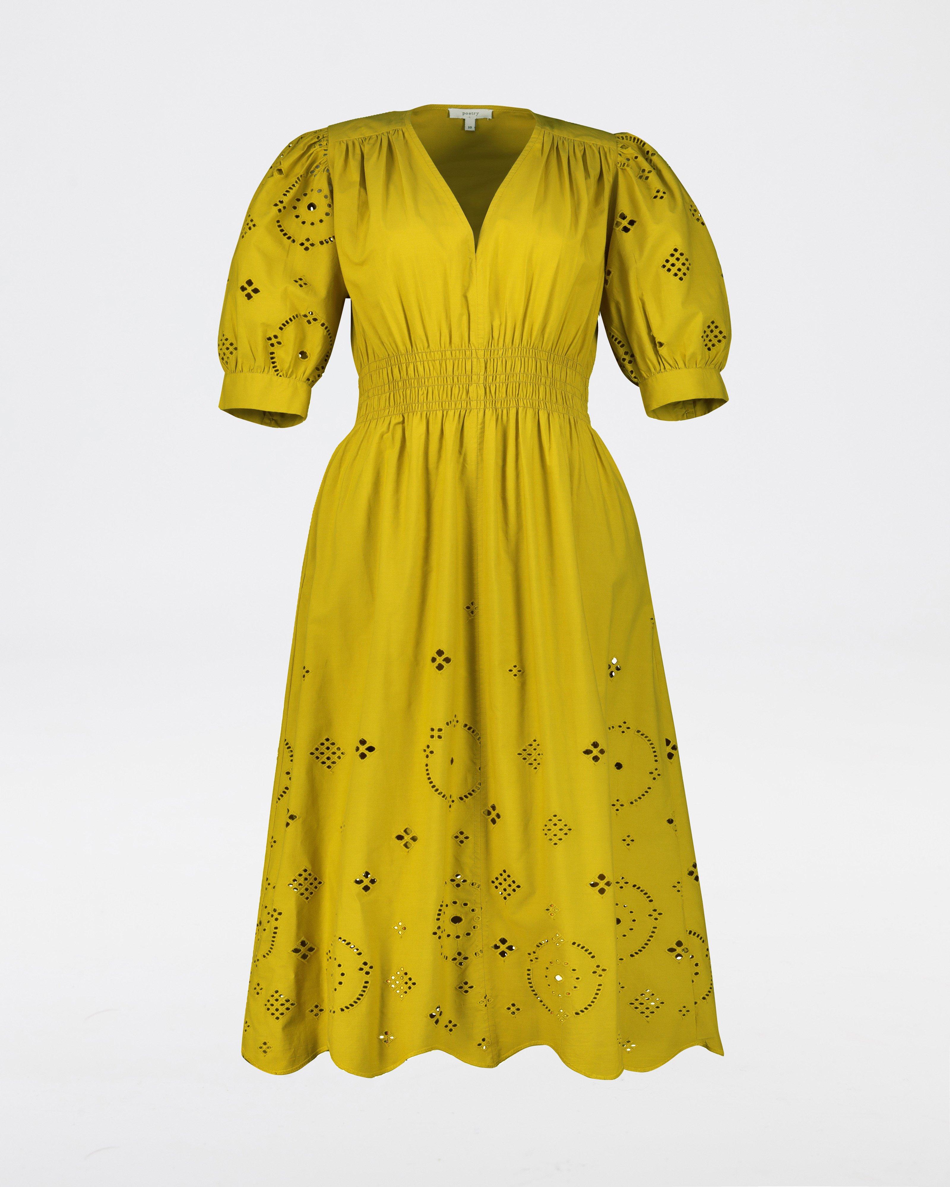 Poetry Mya Anglaise Dress -  yellow