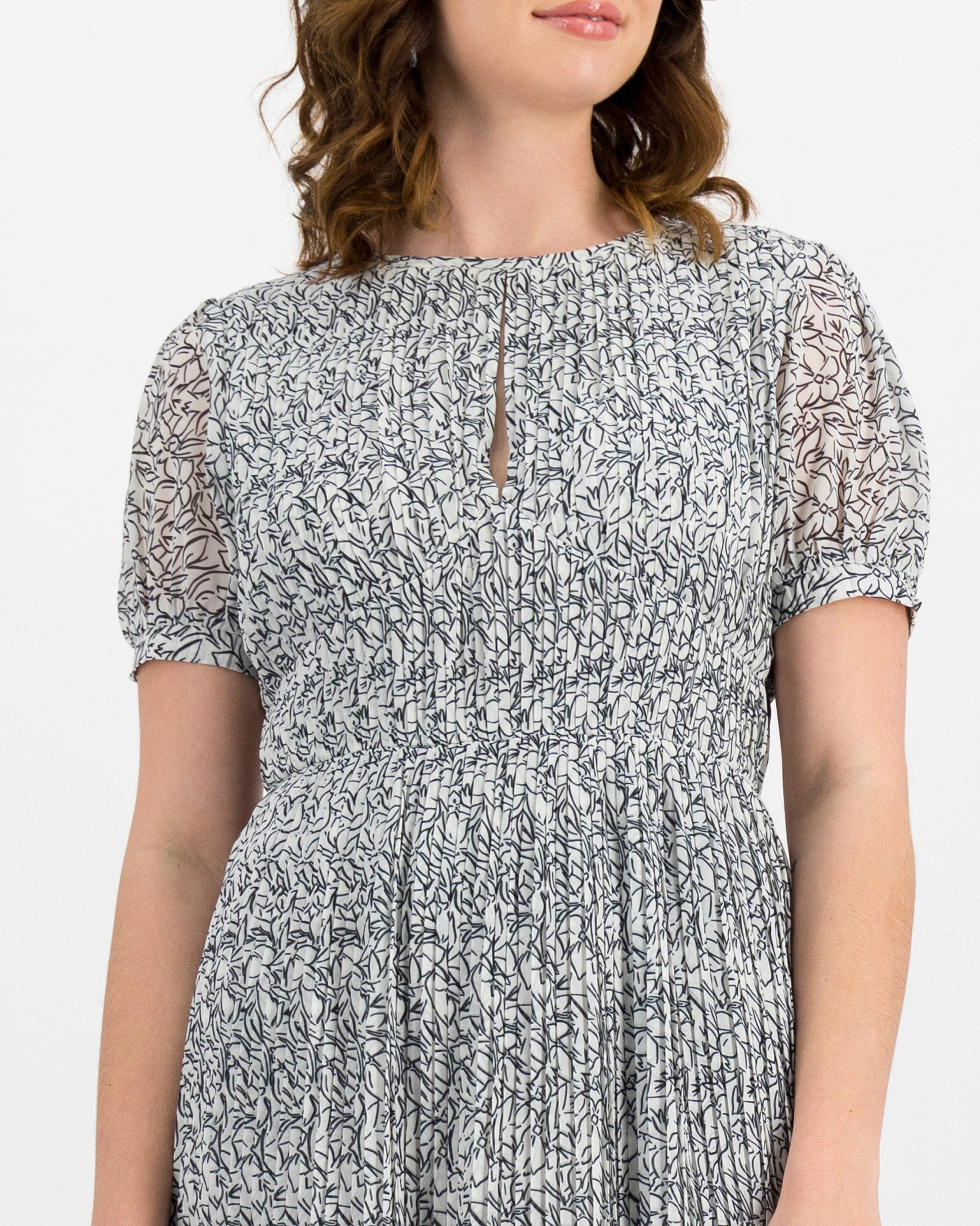 Poetry Khloe Fit and Flare Occasion Dress -  milk