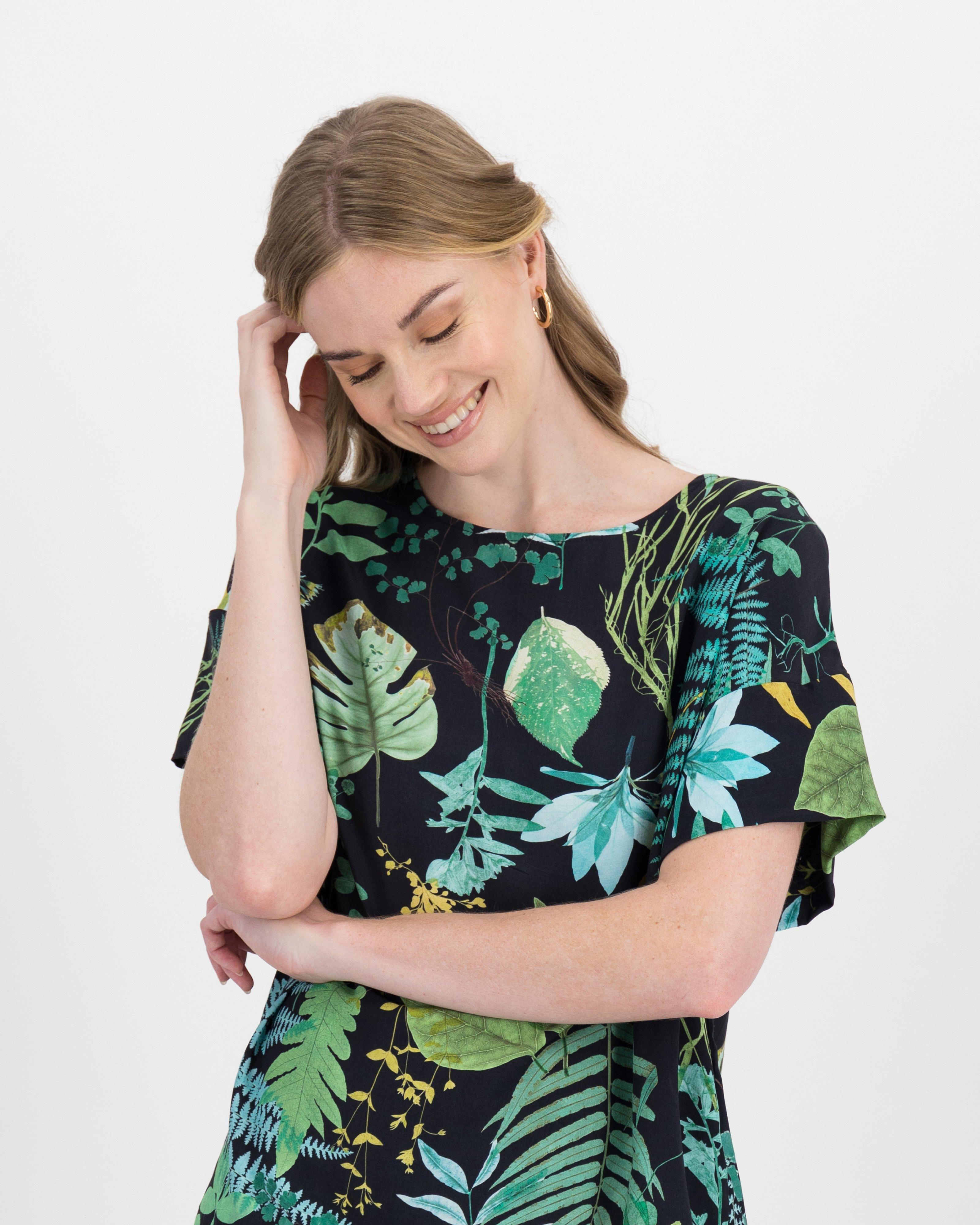 Phoenix Popover Blouse -  green