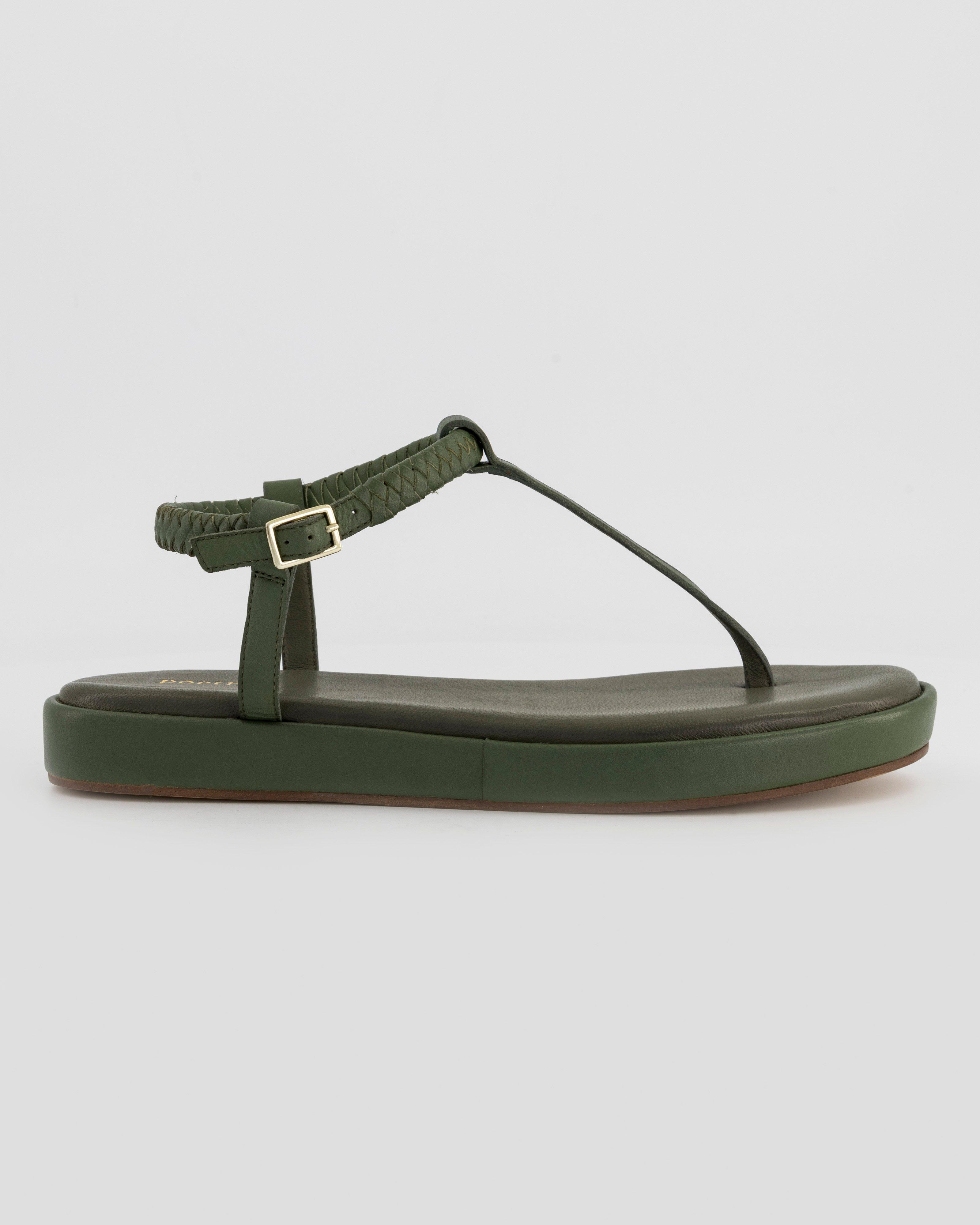 Cadie Sandal -  olive