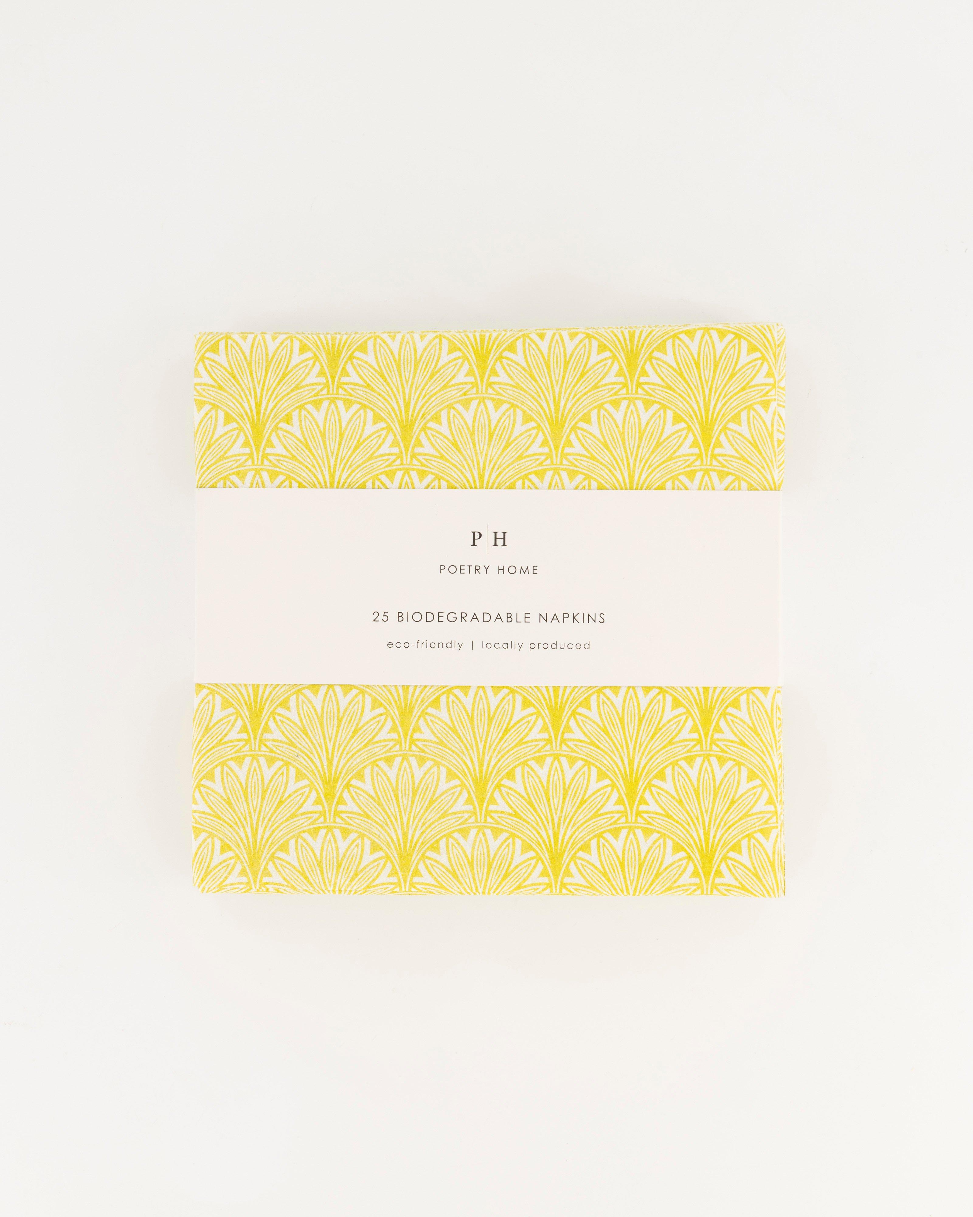 Deco Biodegradable Napkins -  ochre