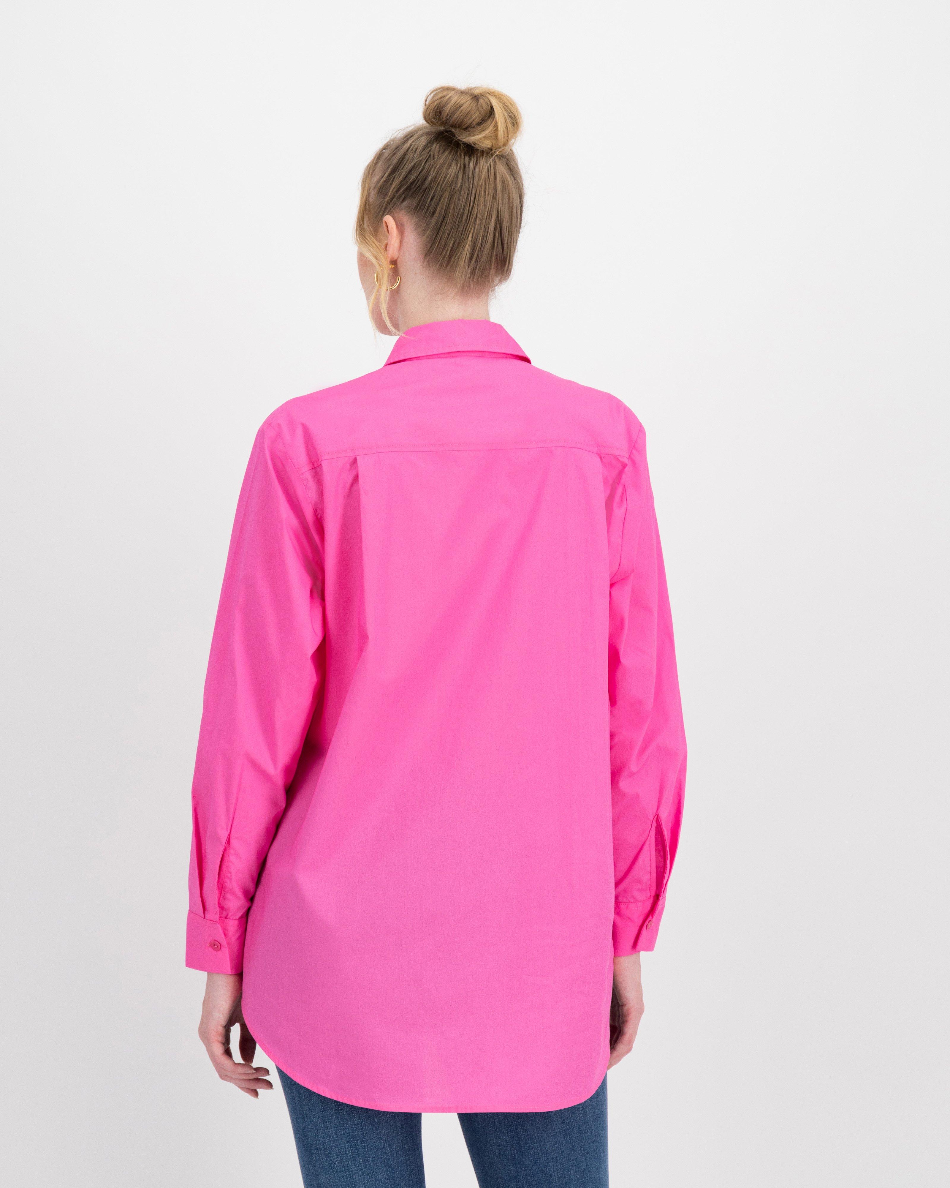 Alexis Boyfriend Shirt -  pink