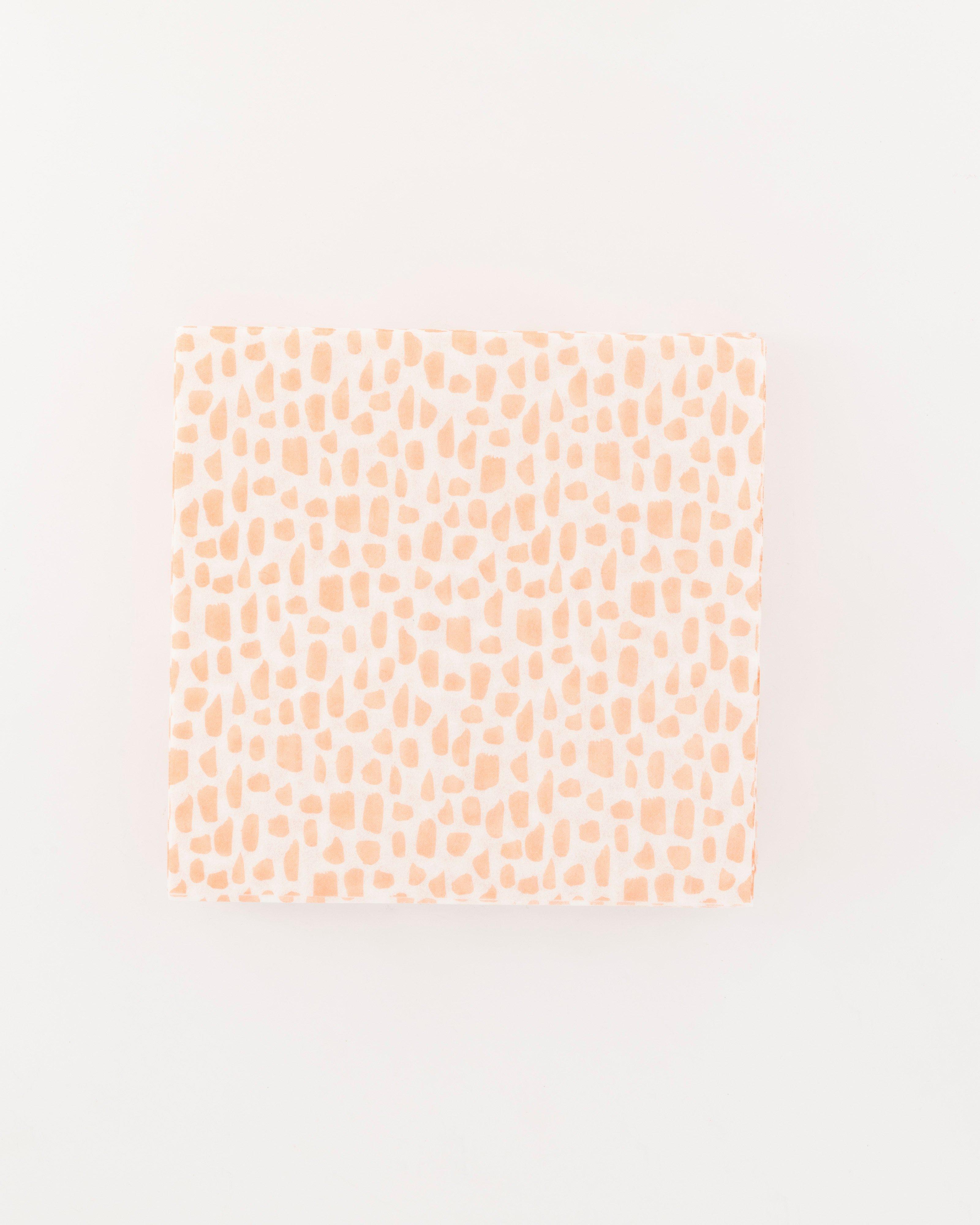 Spotted Biodegradable Napkins -  pink