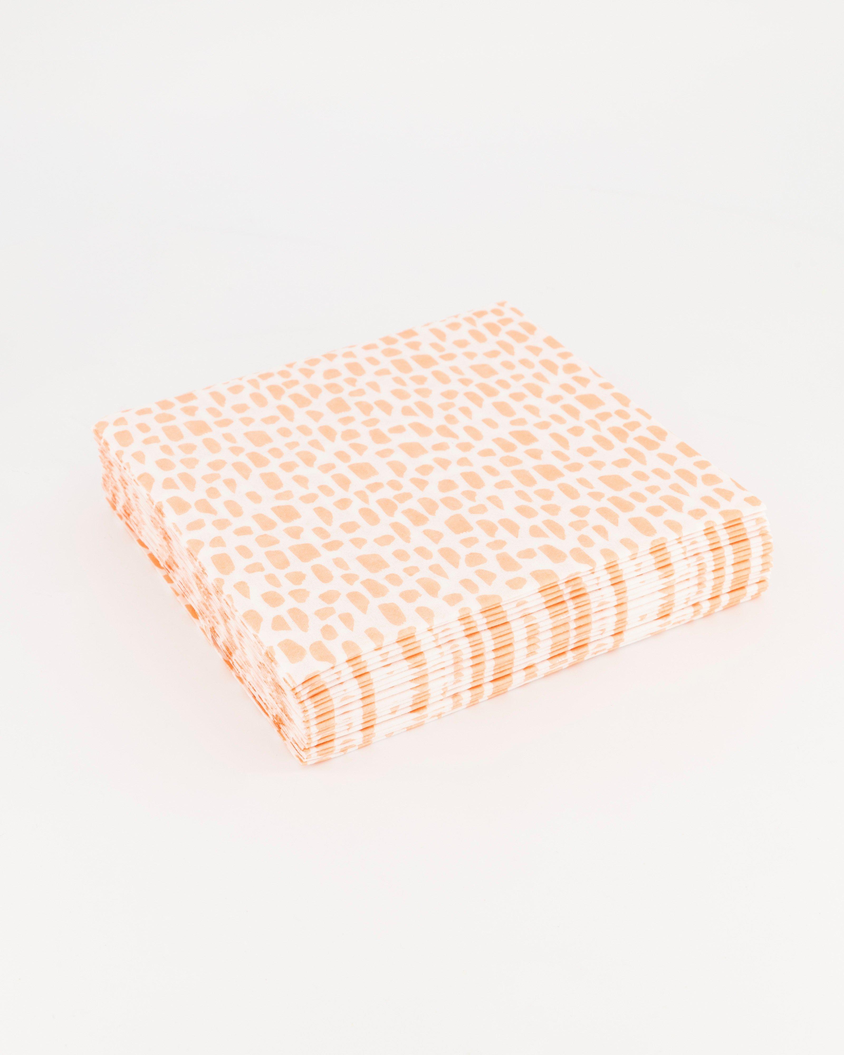 Spotted Biodegradable Napkins -  pink