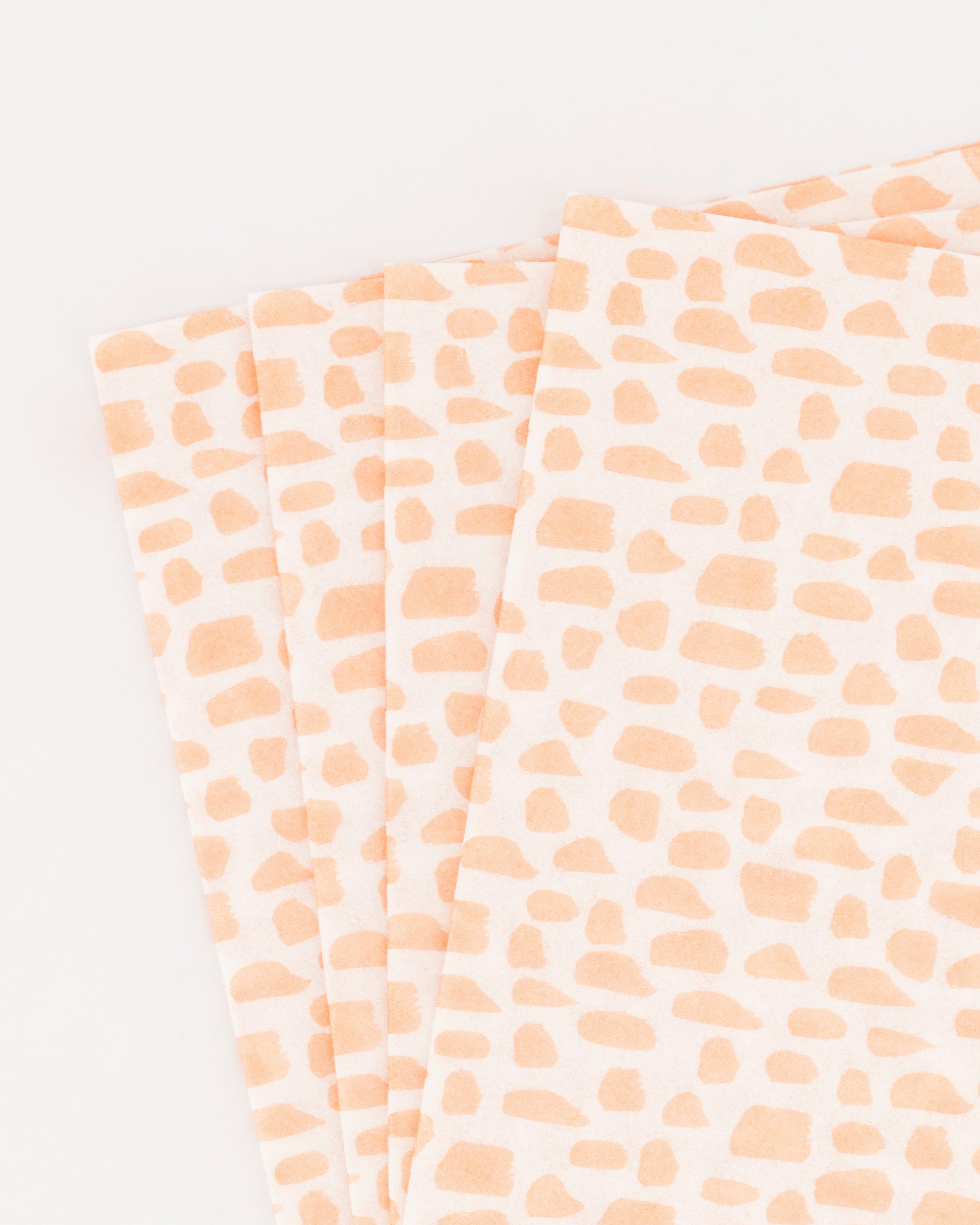 Spotted Biodegradable Napkins -  pink