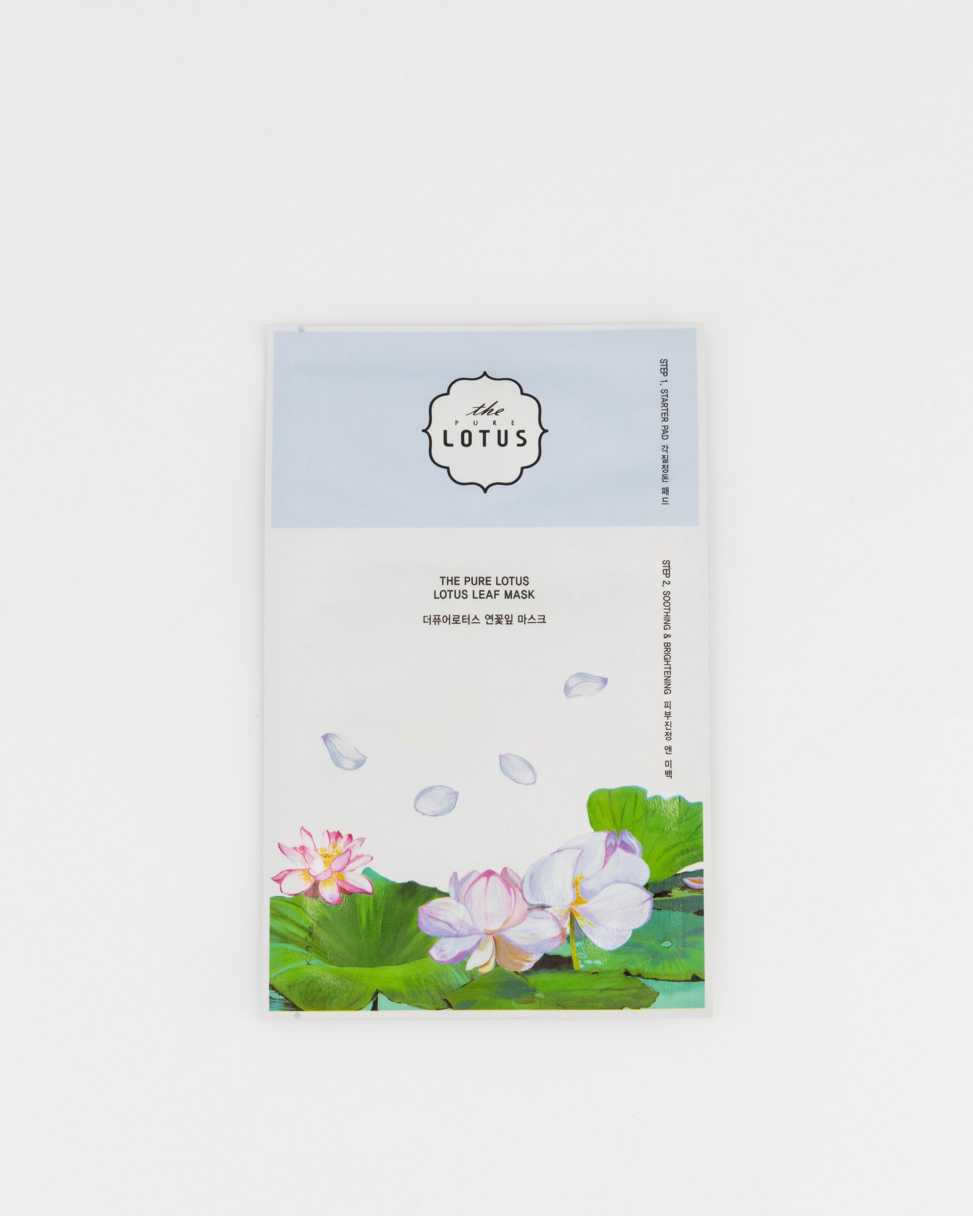 Pure Lotus 2 Step Soothing and Brightening Mask -  assorted