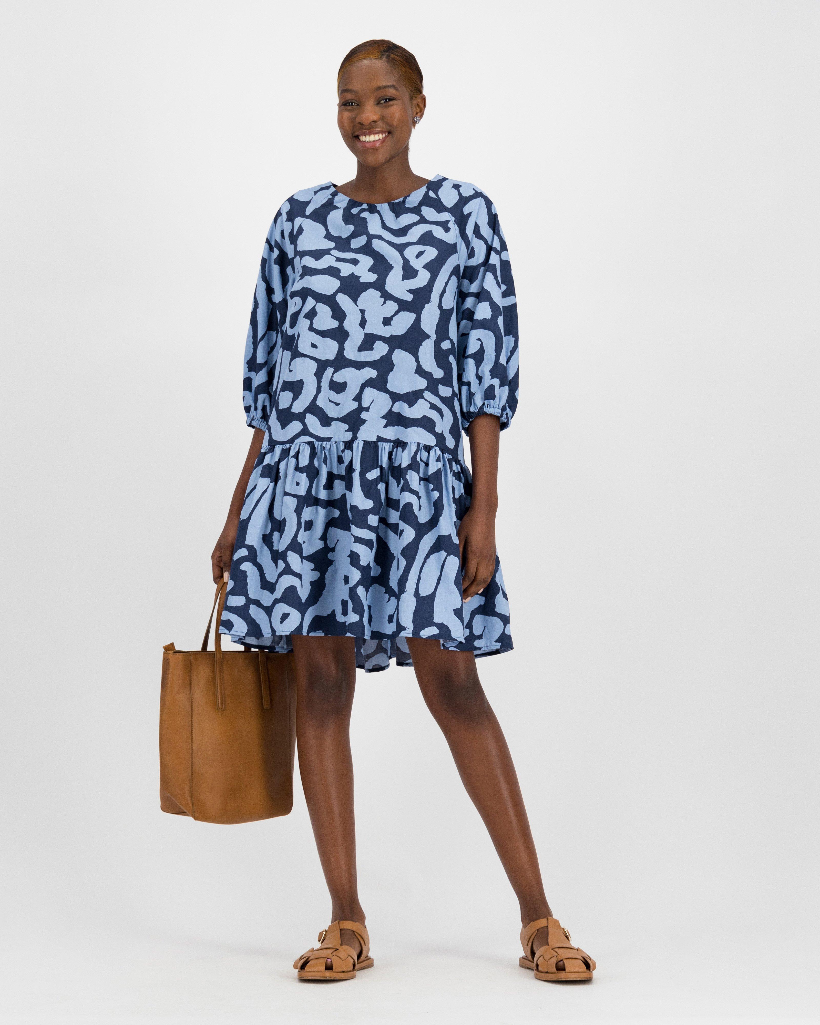 Poetry Danielle Tunic Dress -  navy