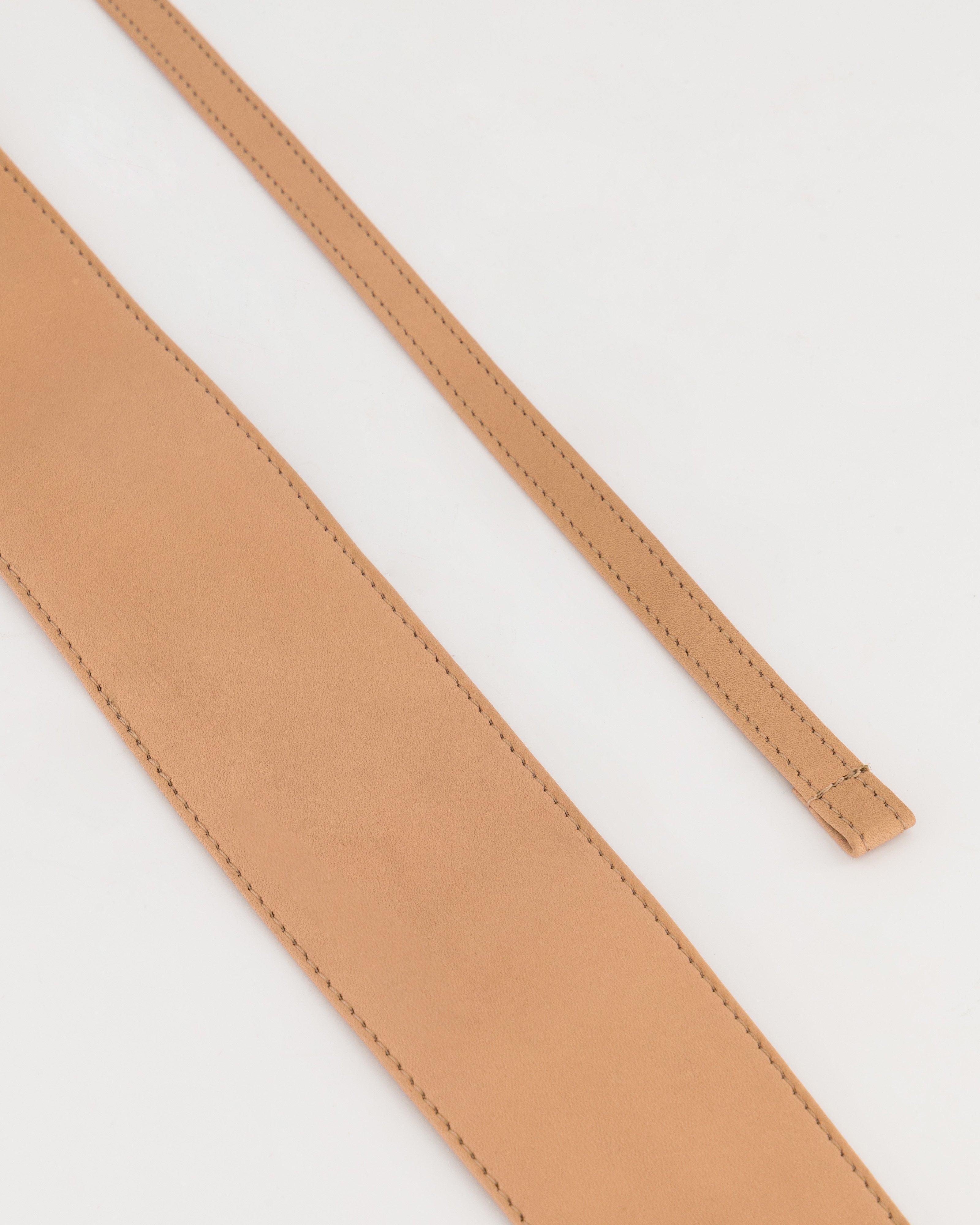 Tinari Looped Waist Belt -  nude