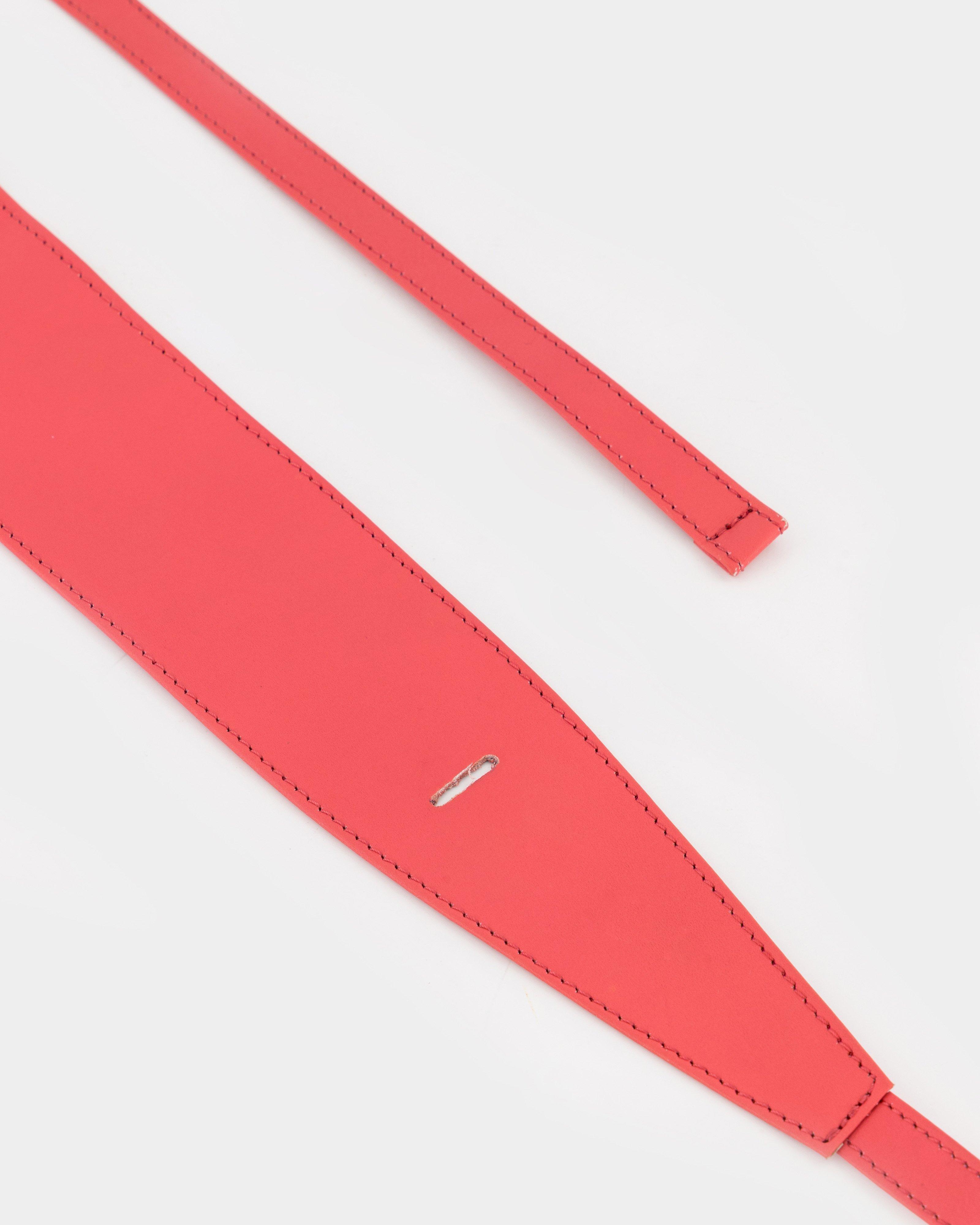 Tinari Looped Waist Belt -  coral