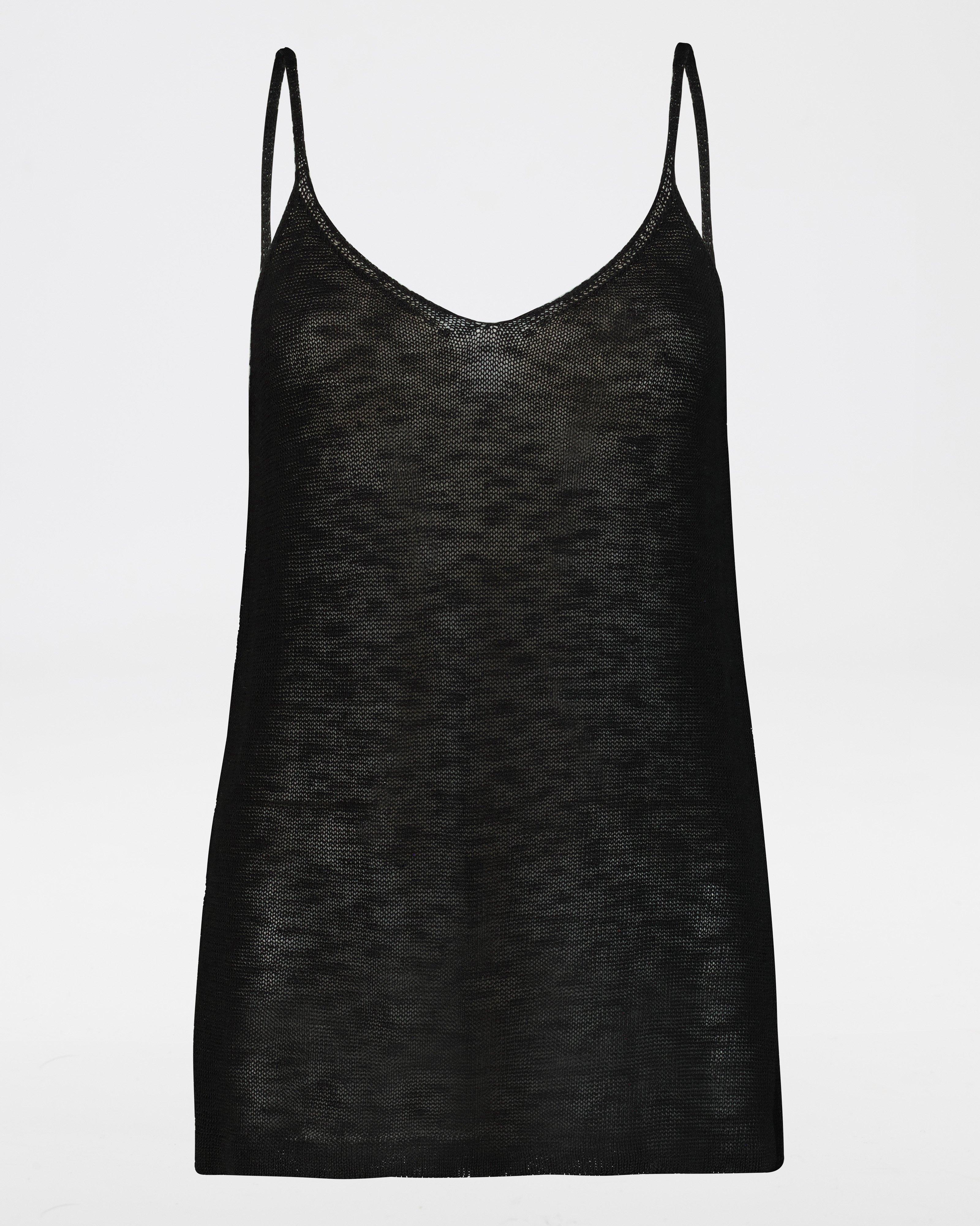 Farren Knitwear Top -  black