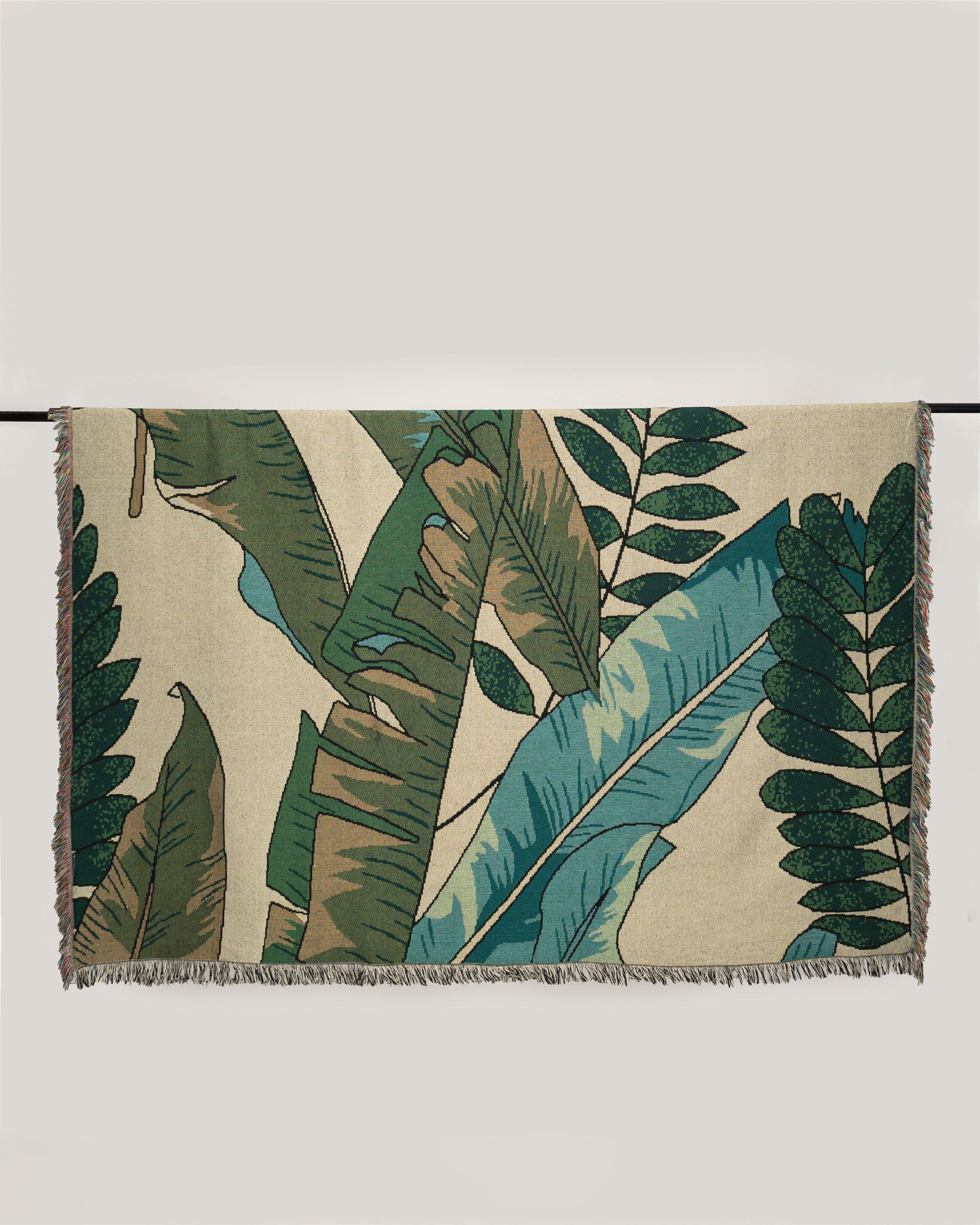 Banana Leaf Throw 200x250 cm -  assorted