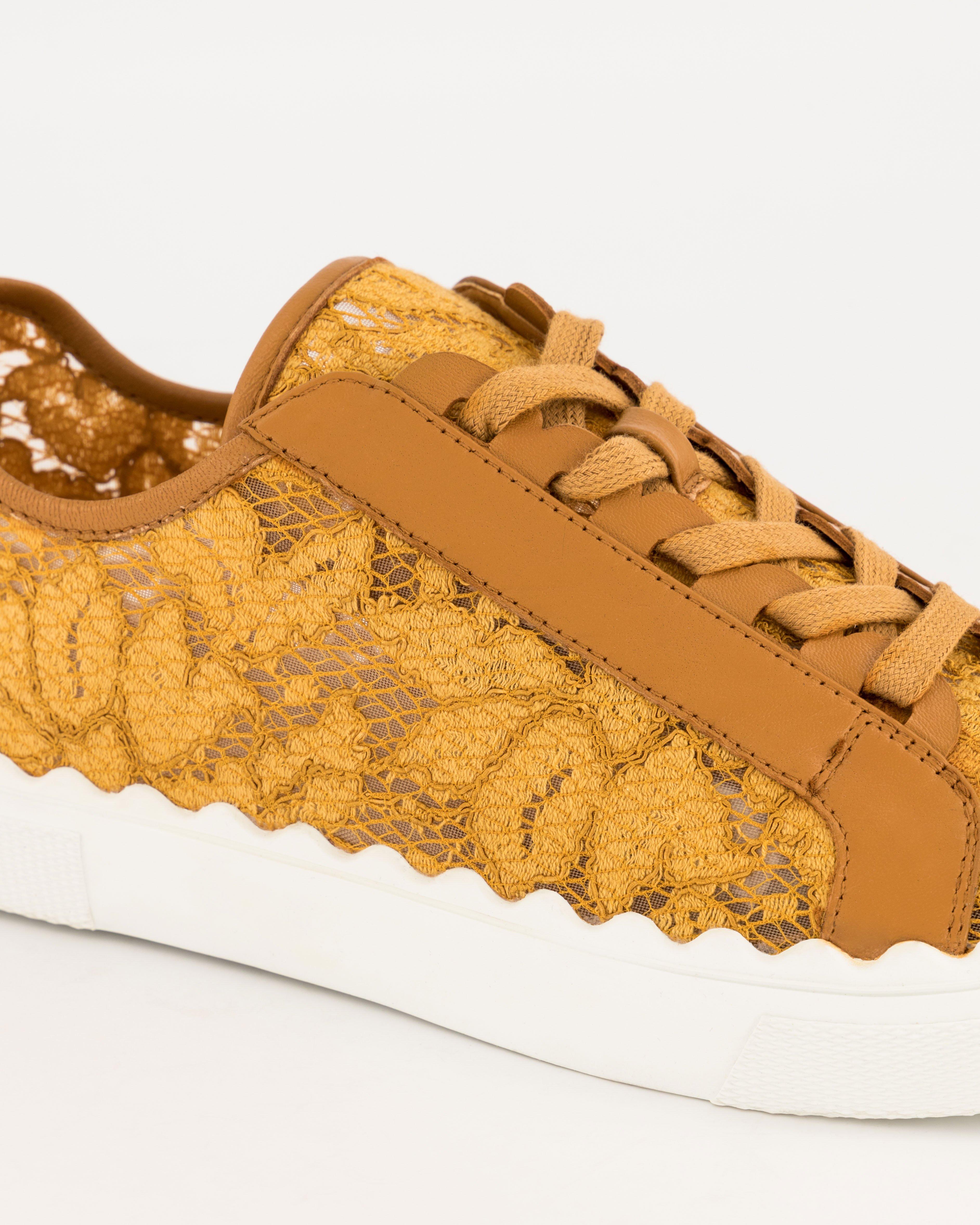 Quinn Lace Sneaker -  orange