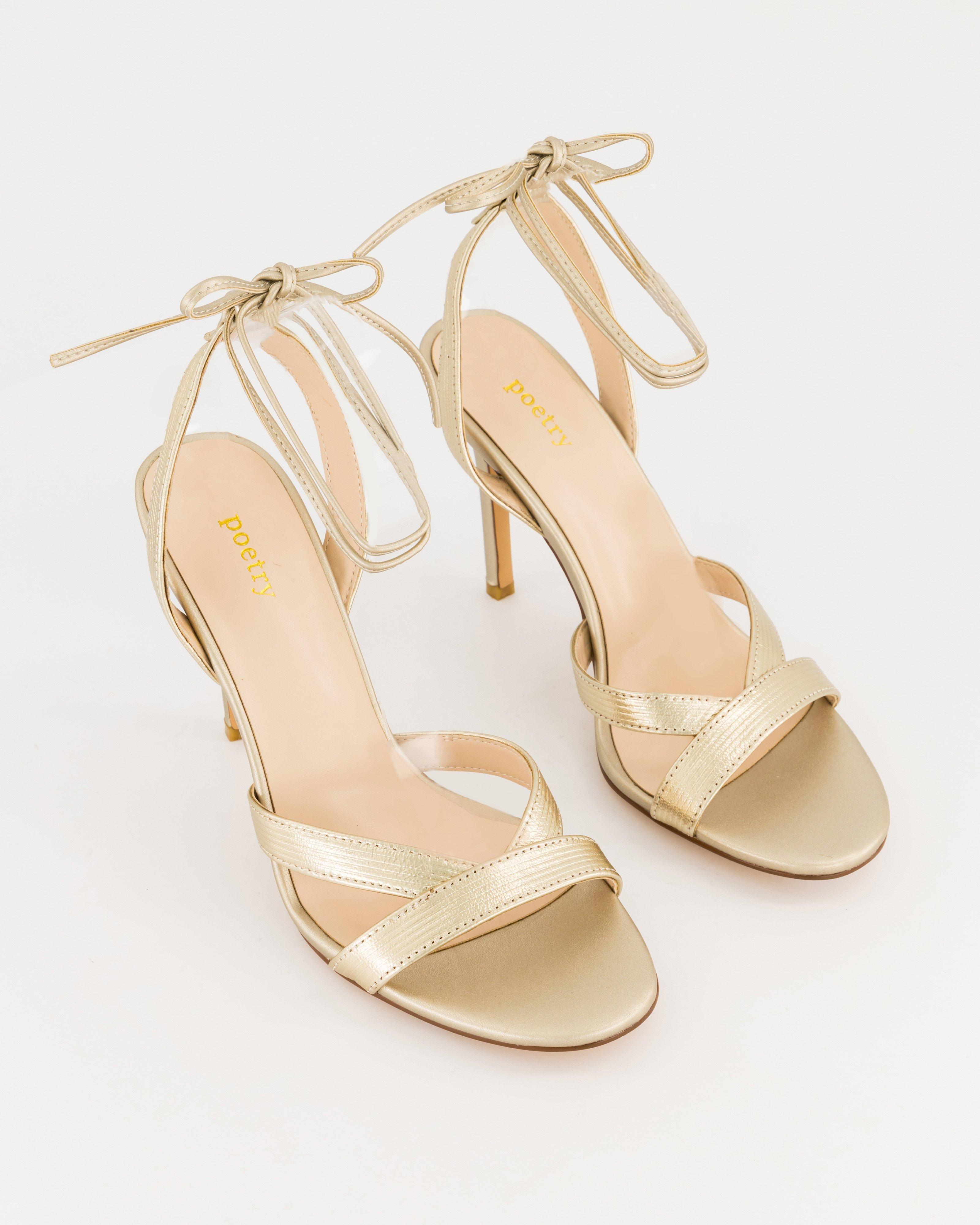 Jemma Stiletto Sandal -  gold