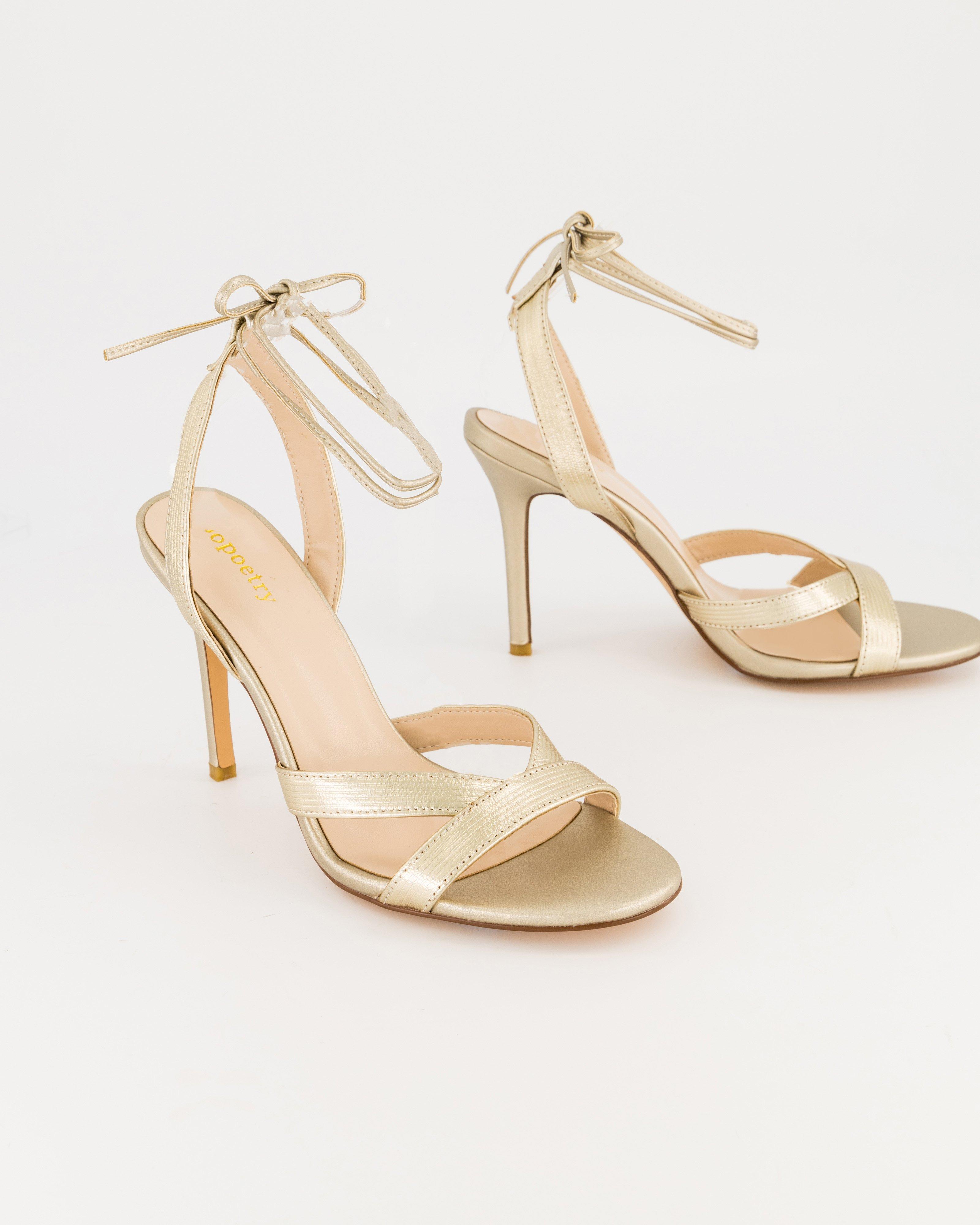 Jemma Stiletto Sandal -  gold