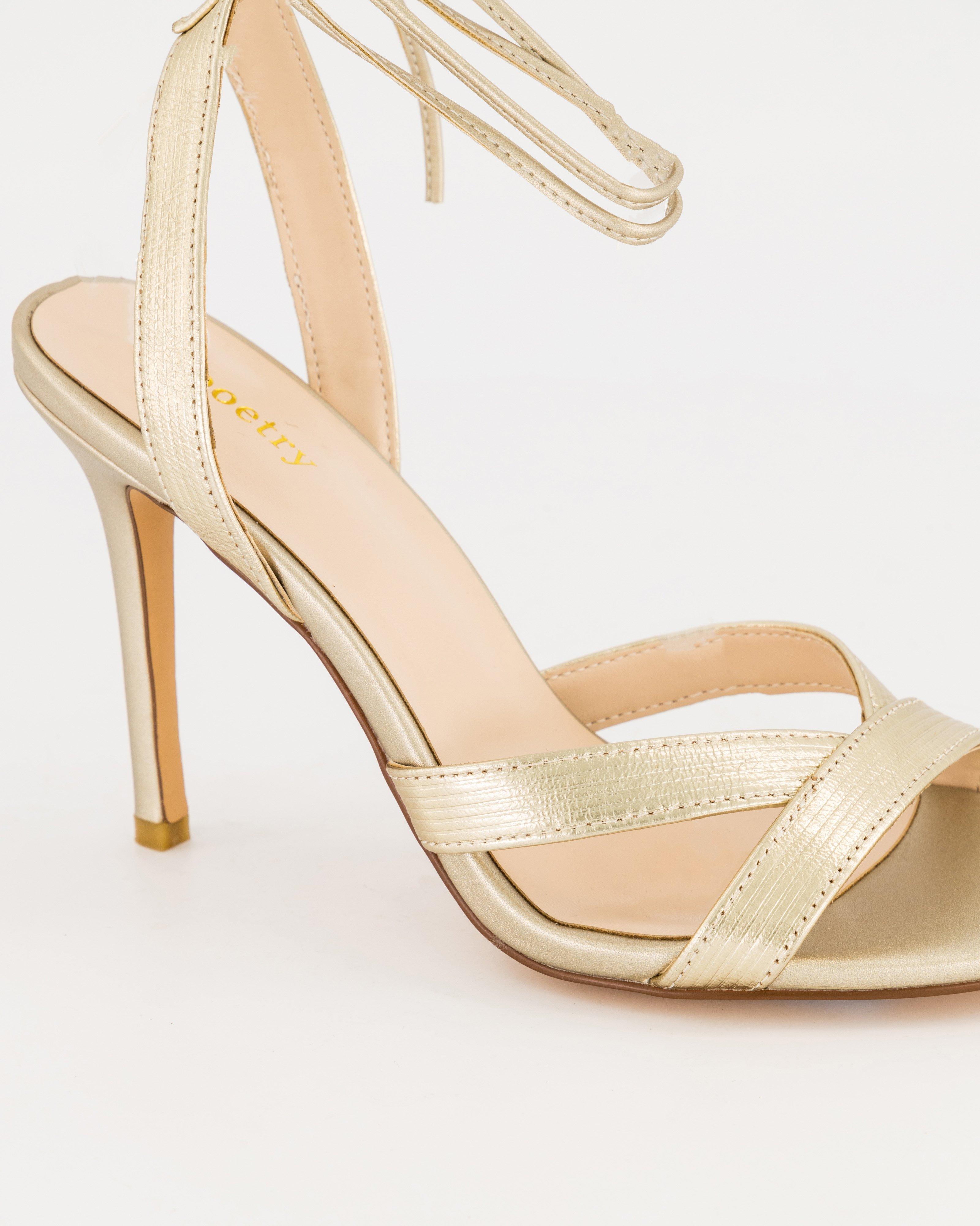 Jemma Stiletto Sandal -  gold