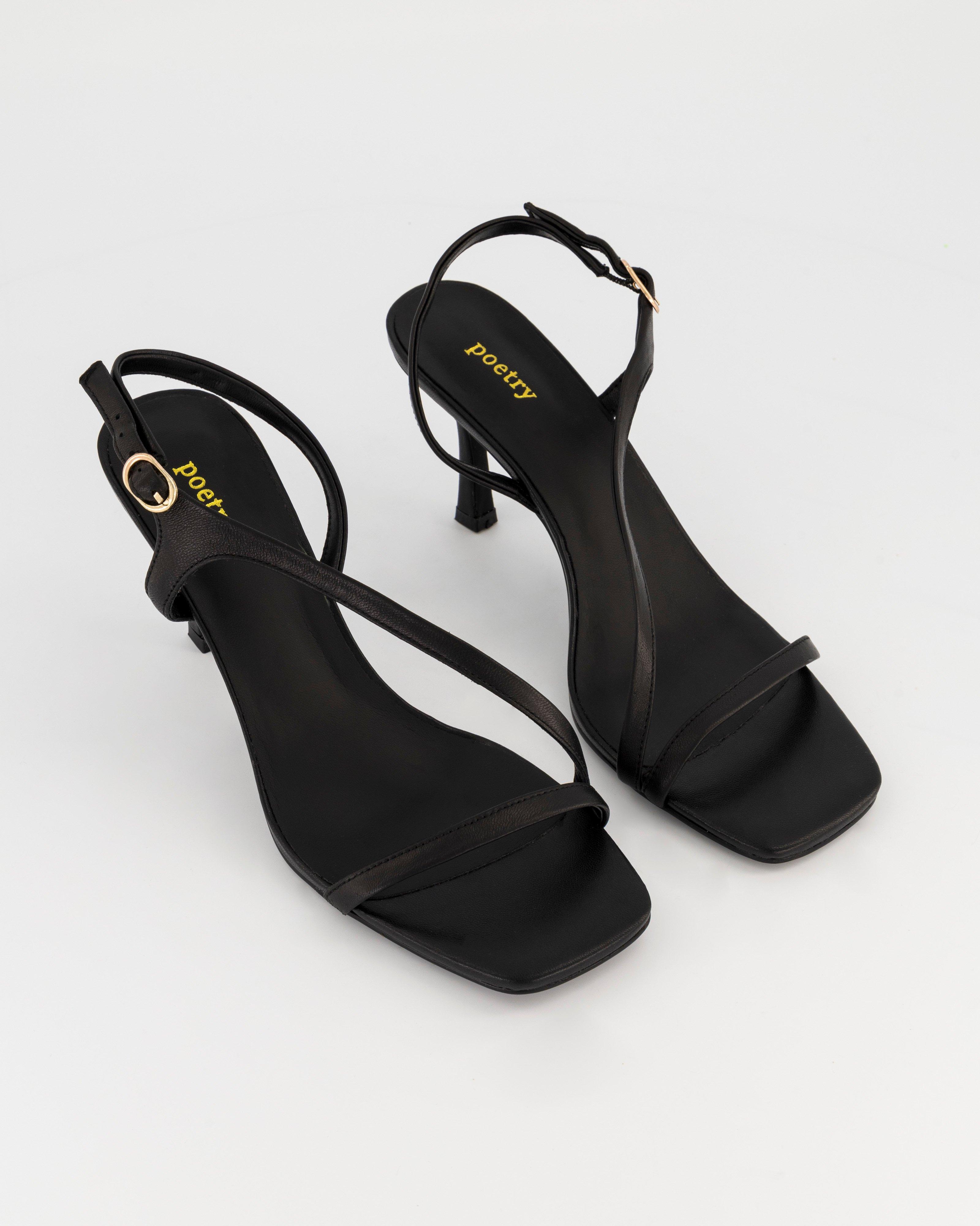 Shelley Heel Sandal -  black