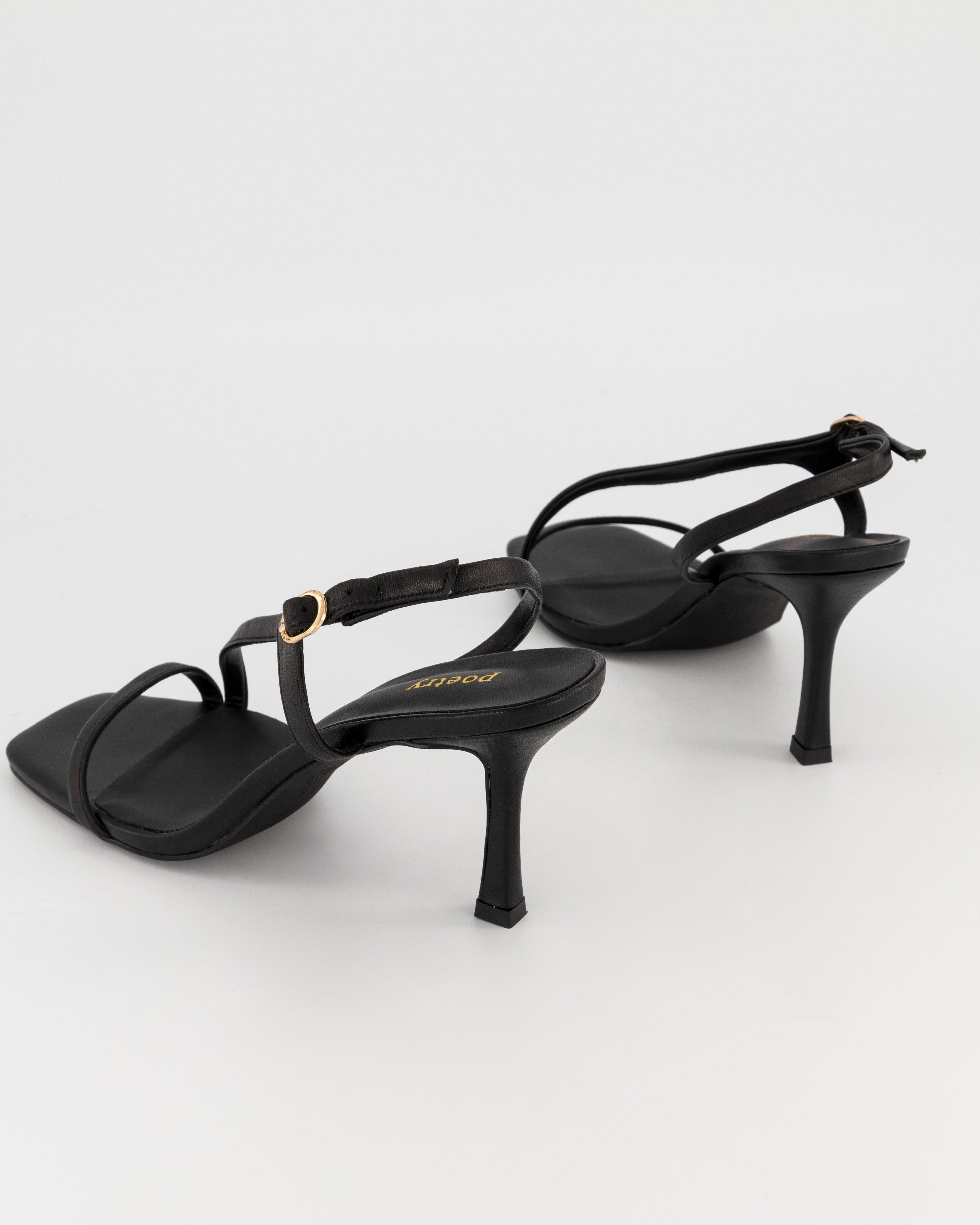 Shelley Heel Sandal -  black