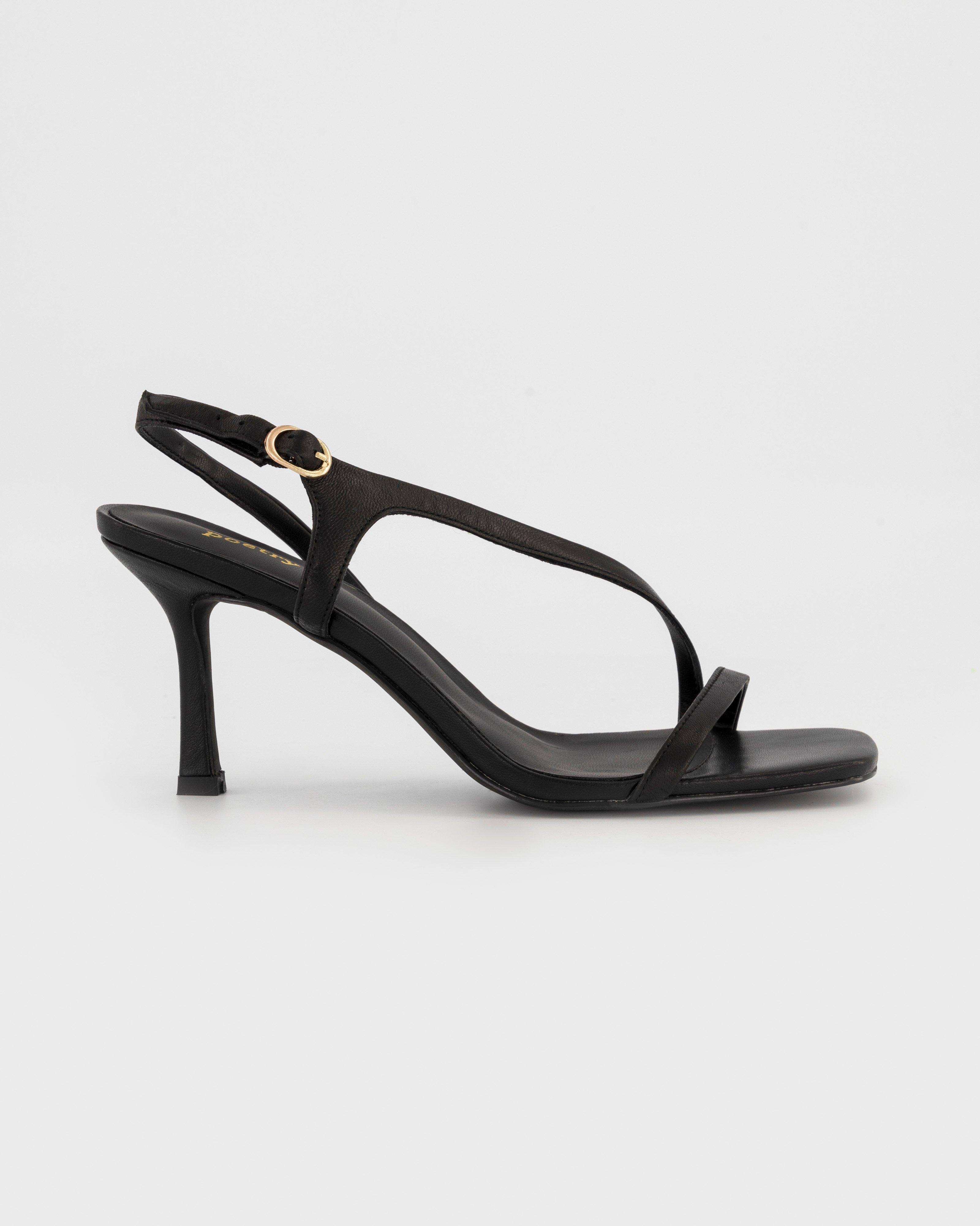 Shelley Heel Sandal -  black