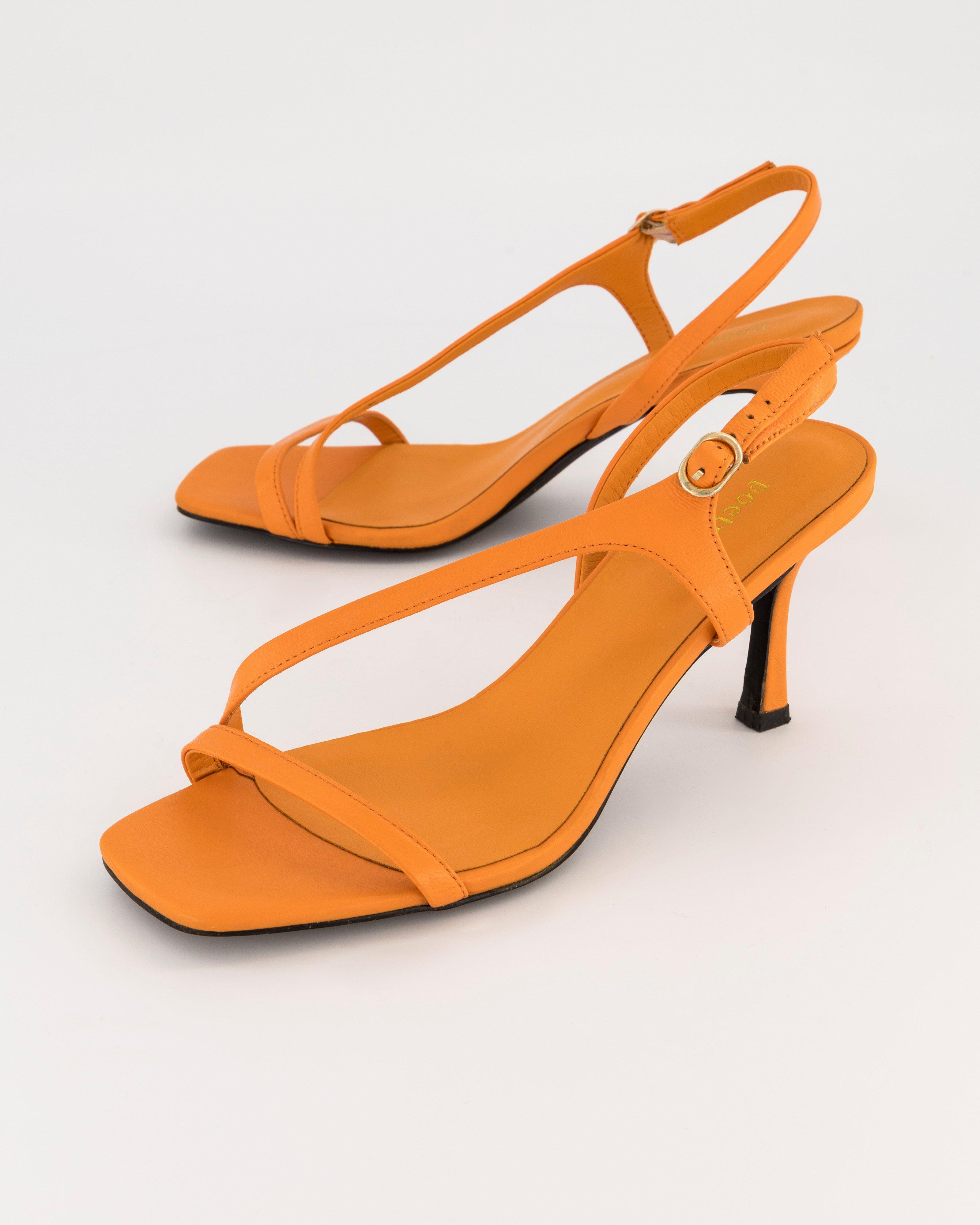 Shelley Heel Sandal -  orange