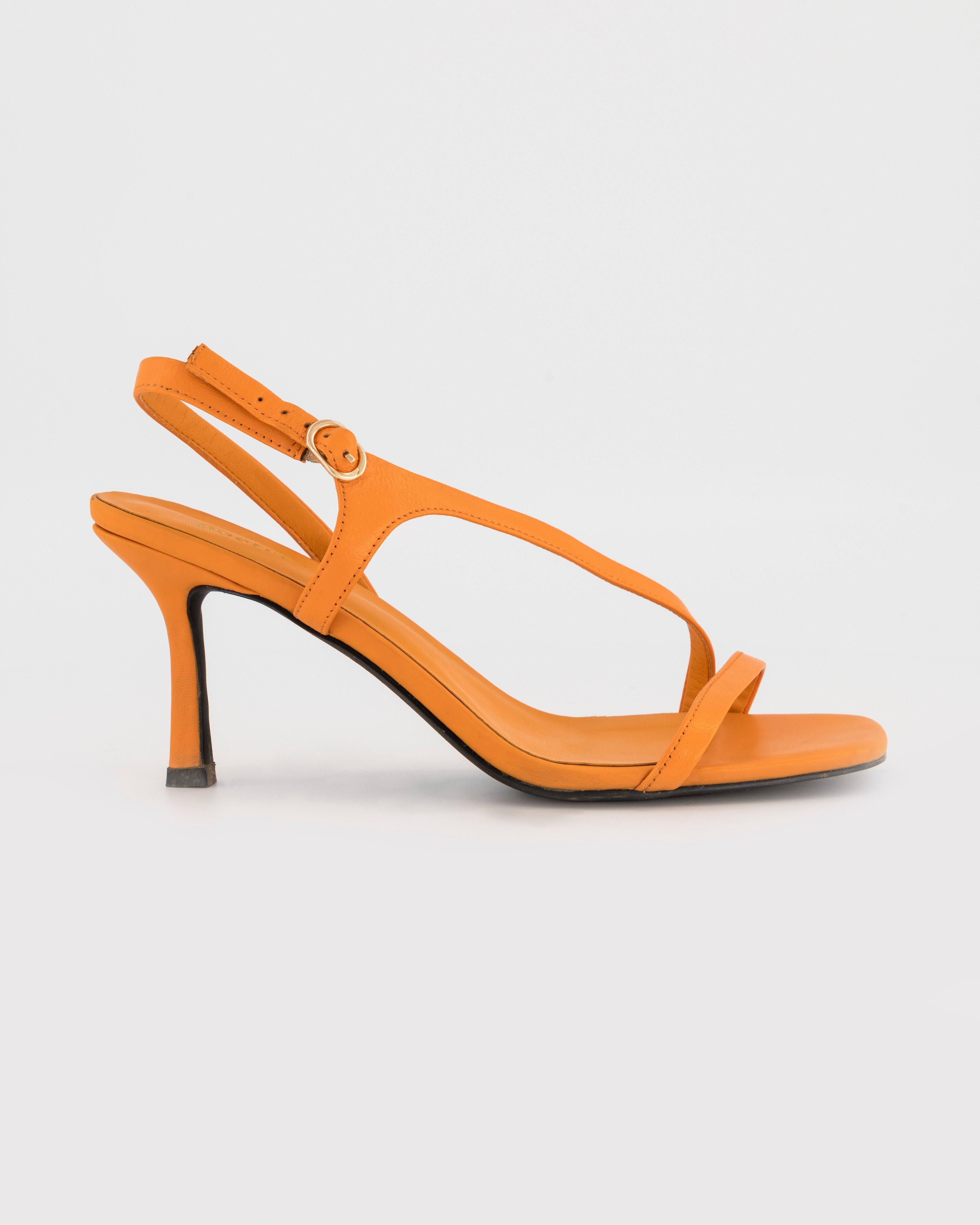 Shelley Heel Sandal -  orange